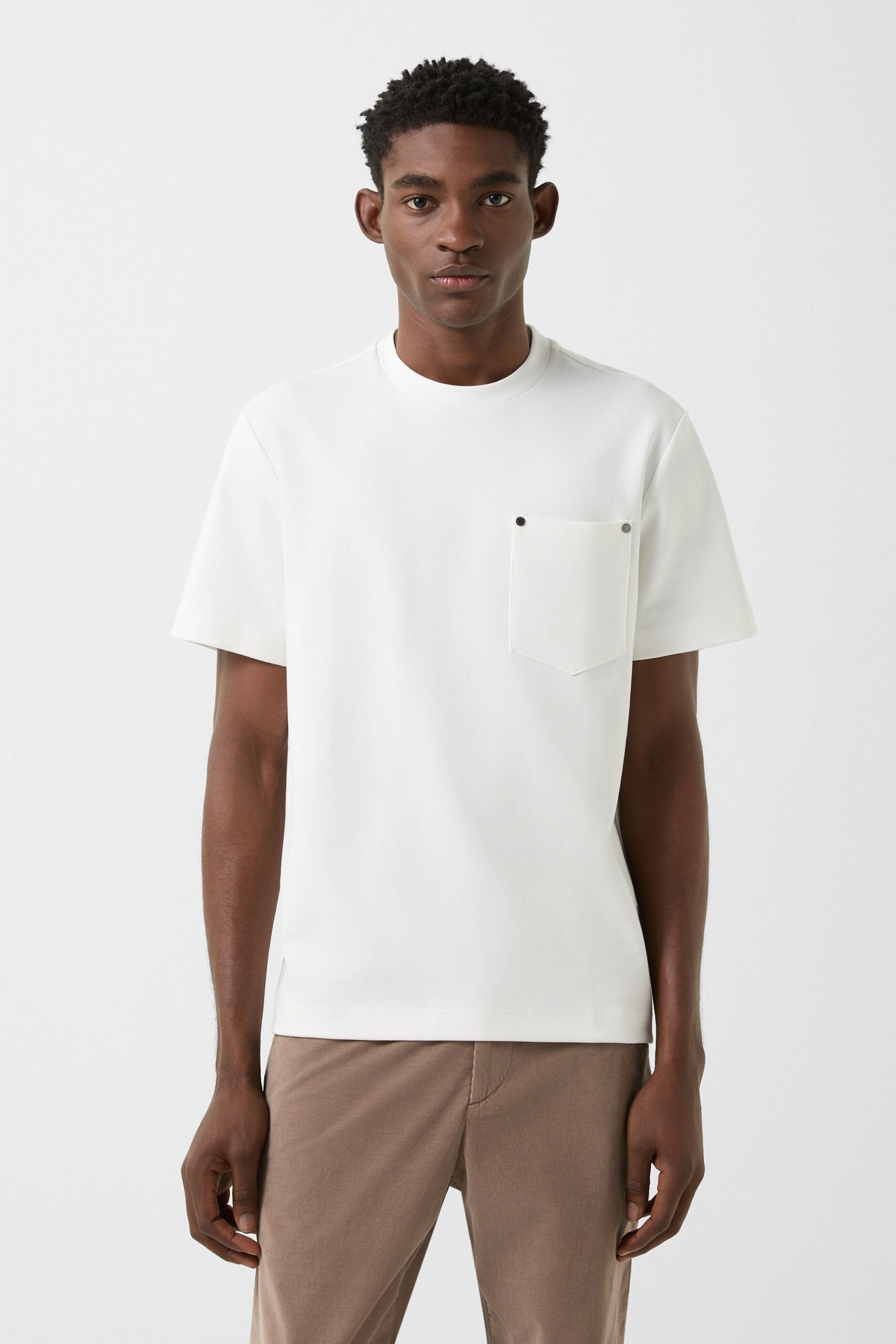Biały T-shirt DAMIEN