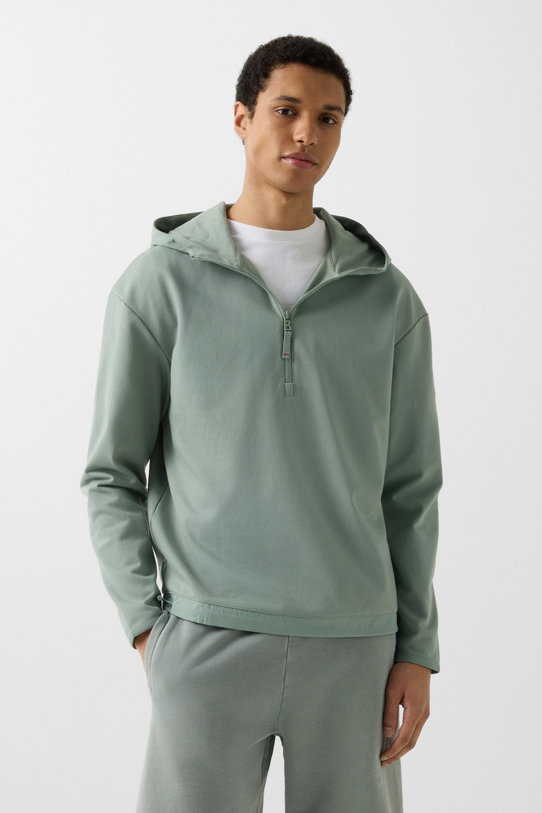 Zielona bluza z kapturem DAVID