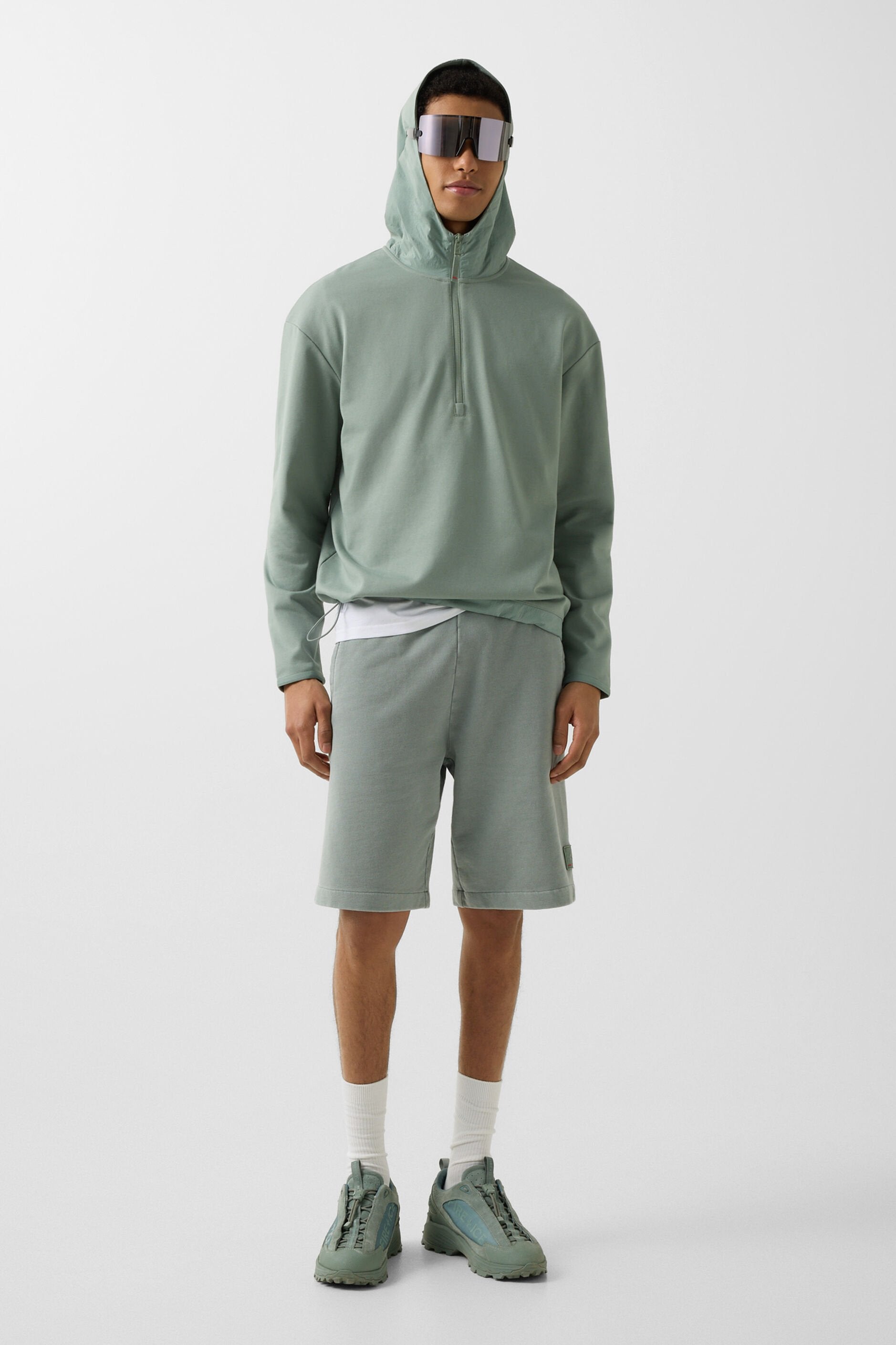 Zielona bluza z kapturem DAVID