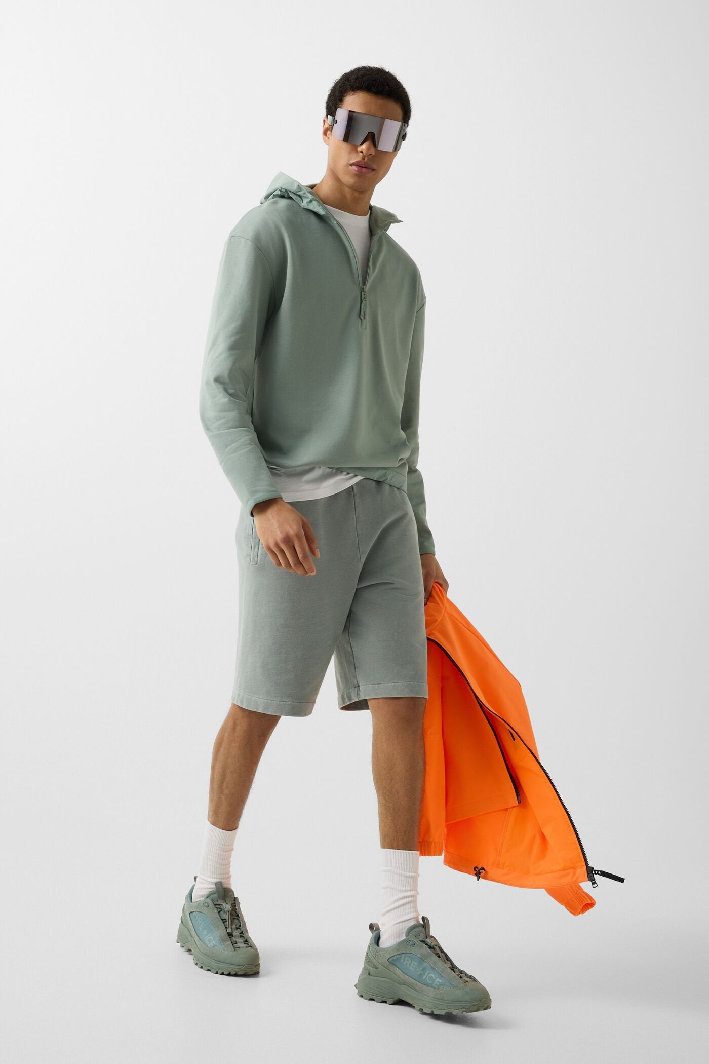 Zielona bluza z kapturem DAVID