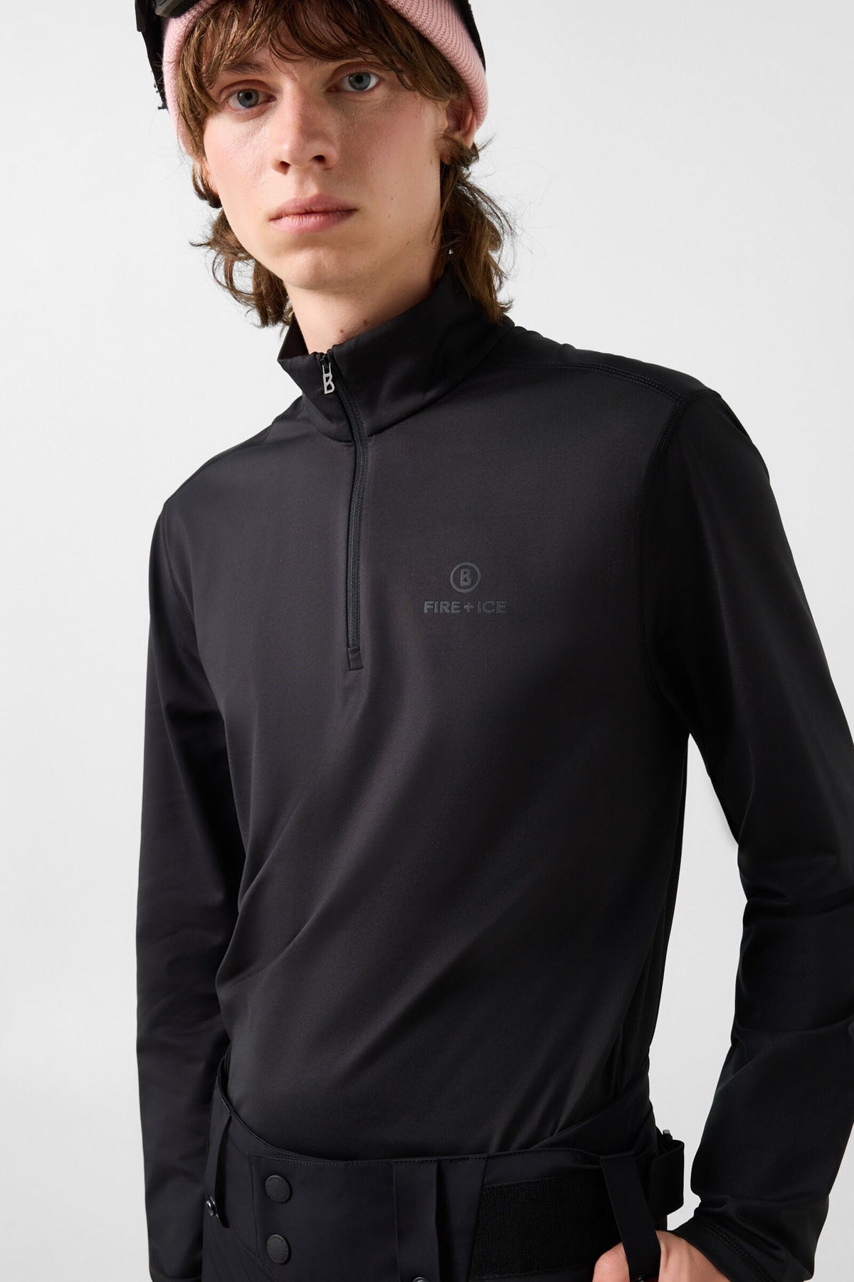 Czarny golf narciarski PASCAL