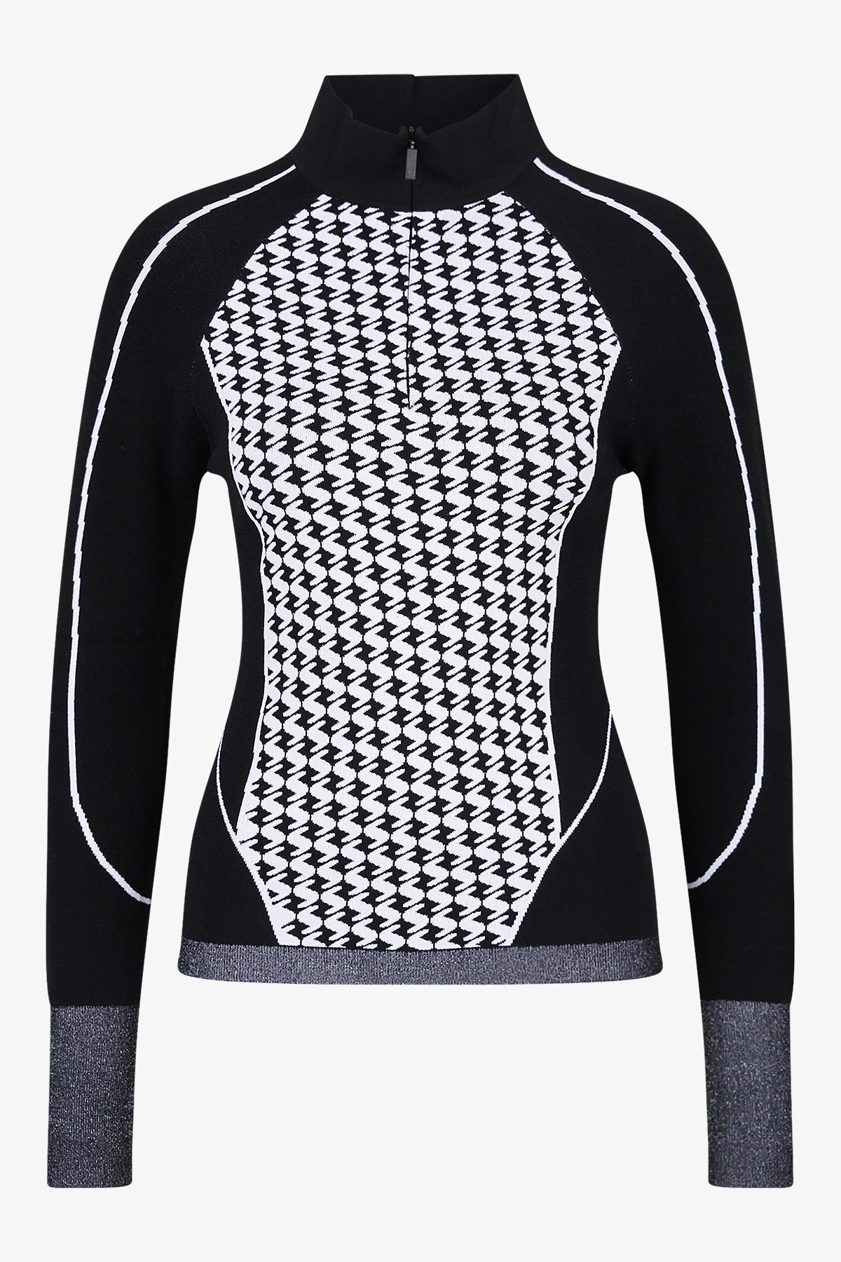 Sweter z wiskozy z zamkiem 1/2 Arco