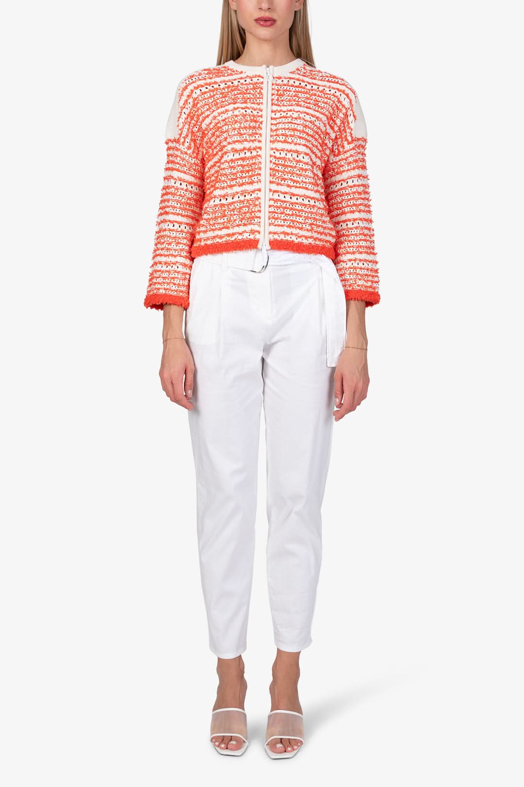 Czerwony sweter rozpinany Victory