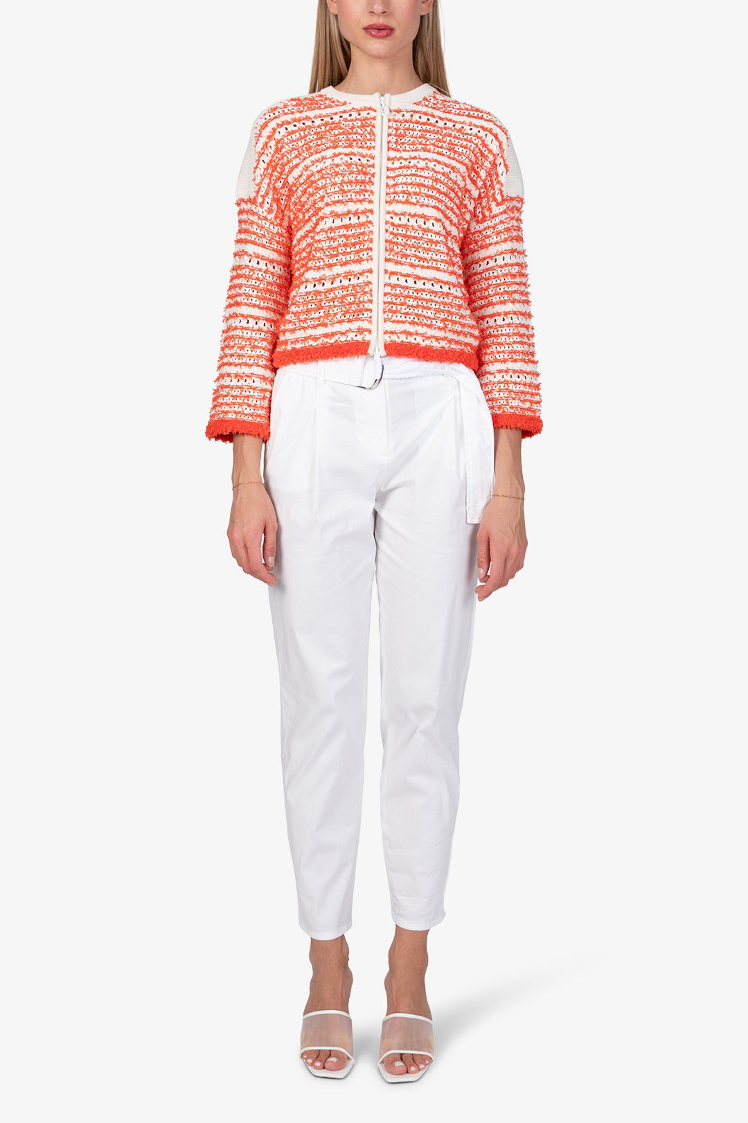 Czerwony sweter rozpinany Victory