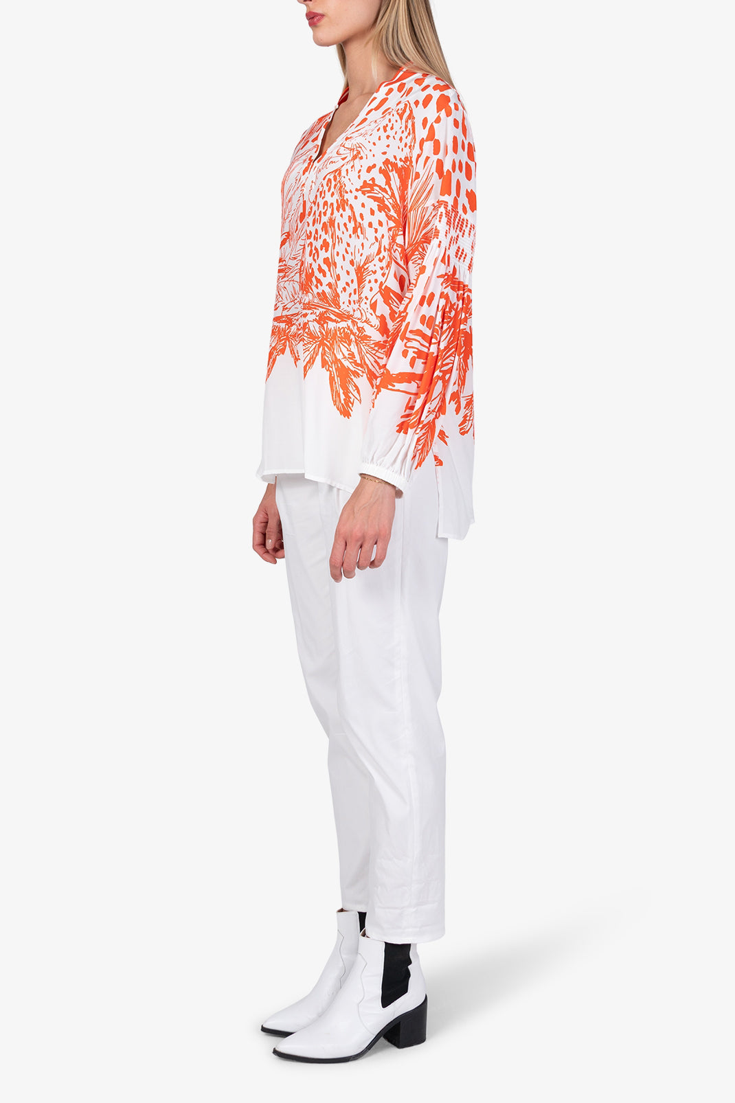 Czerwona bluzka z wiskozy Vragen