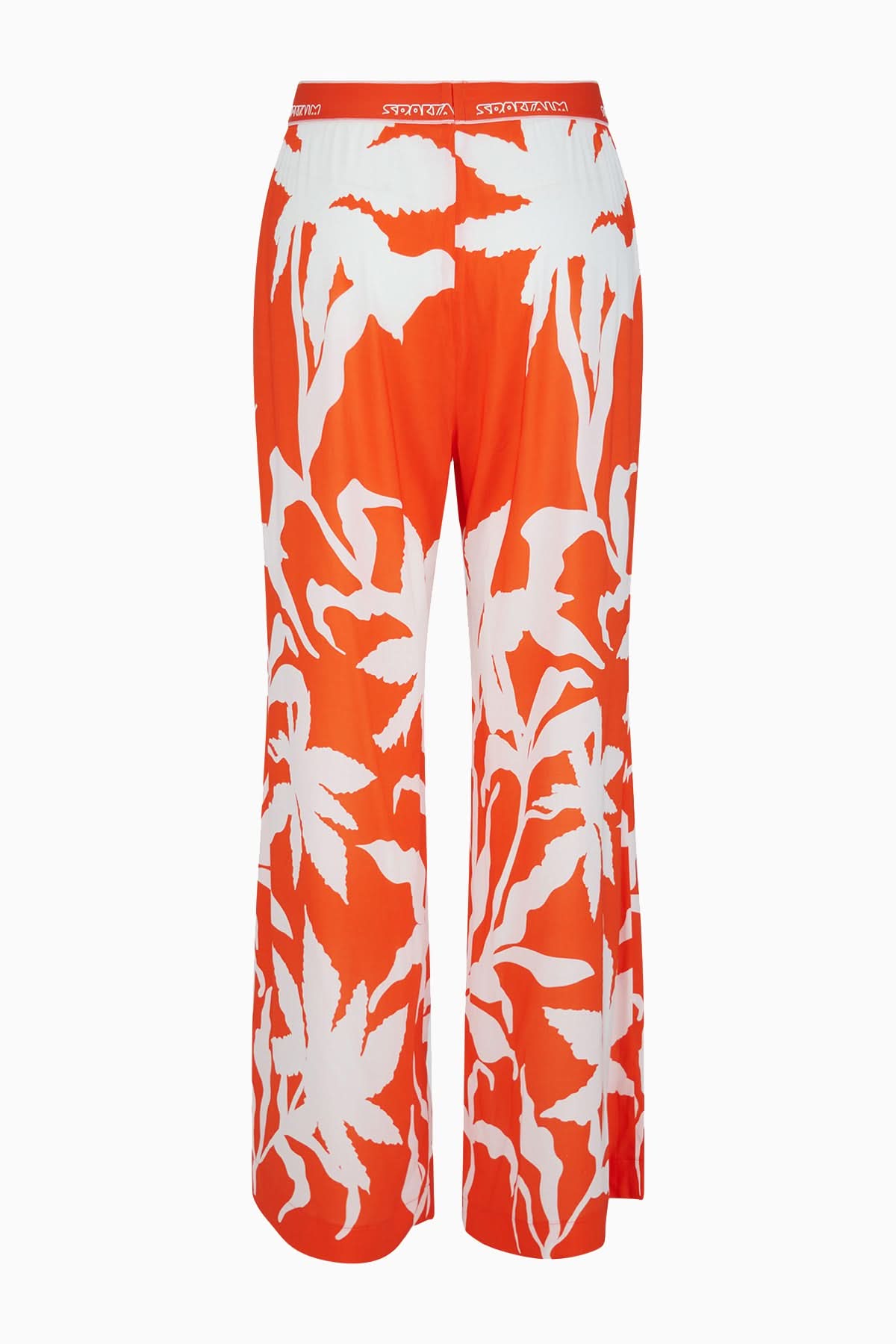 Red viscose Vilano trousers