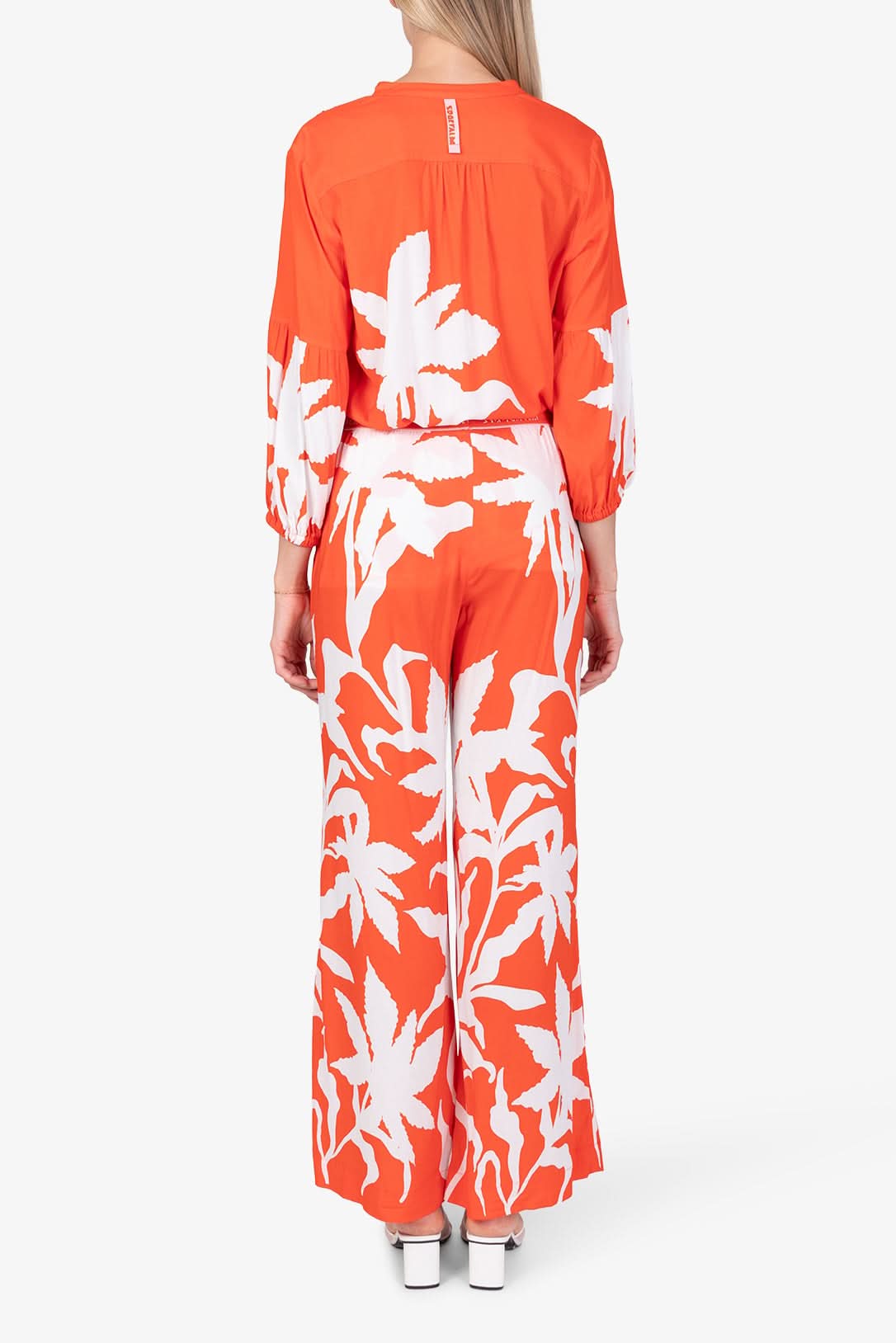 Red viscose Vilano trousers