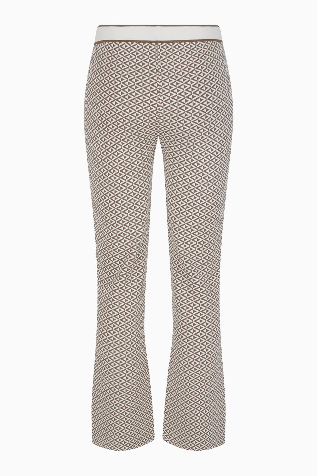 Brown Sol jacquard trousers