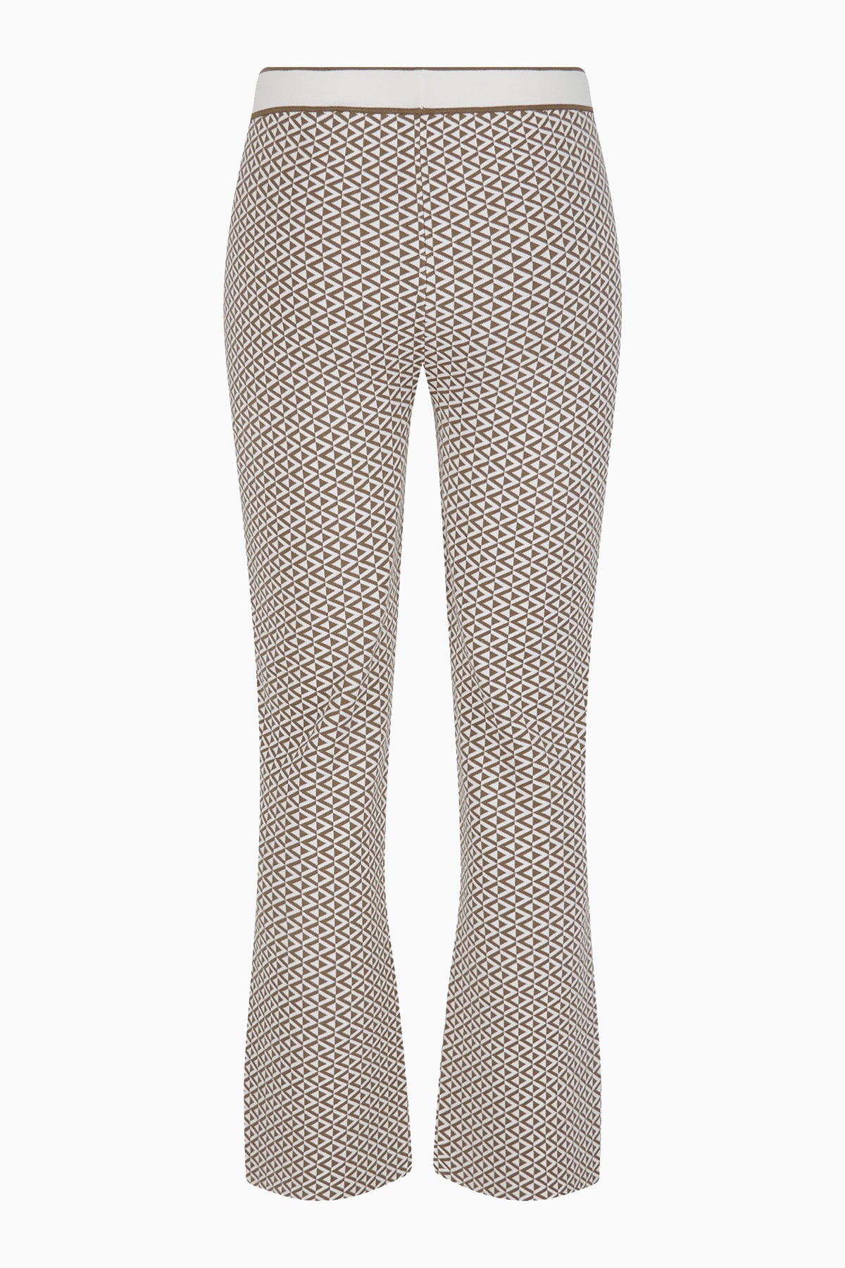 Brązowe spodnie żakardowe Sol