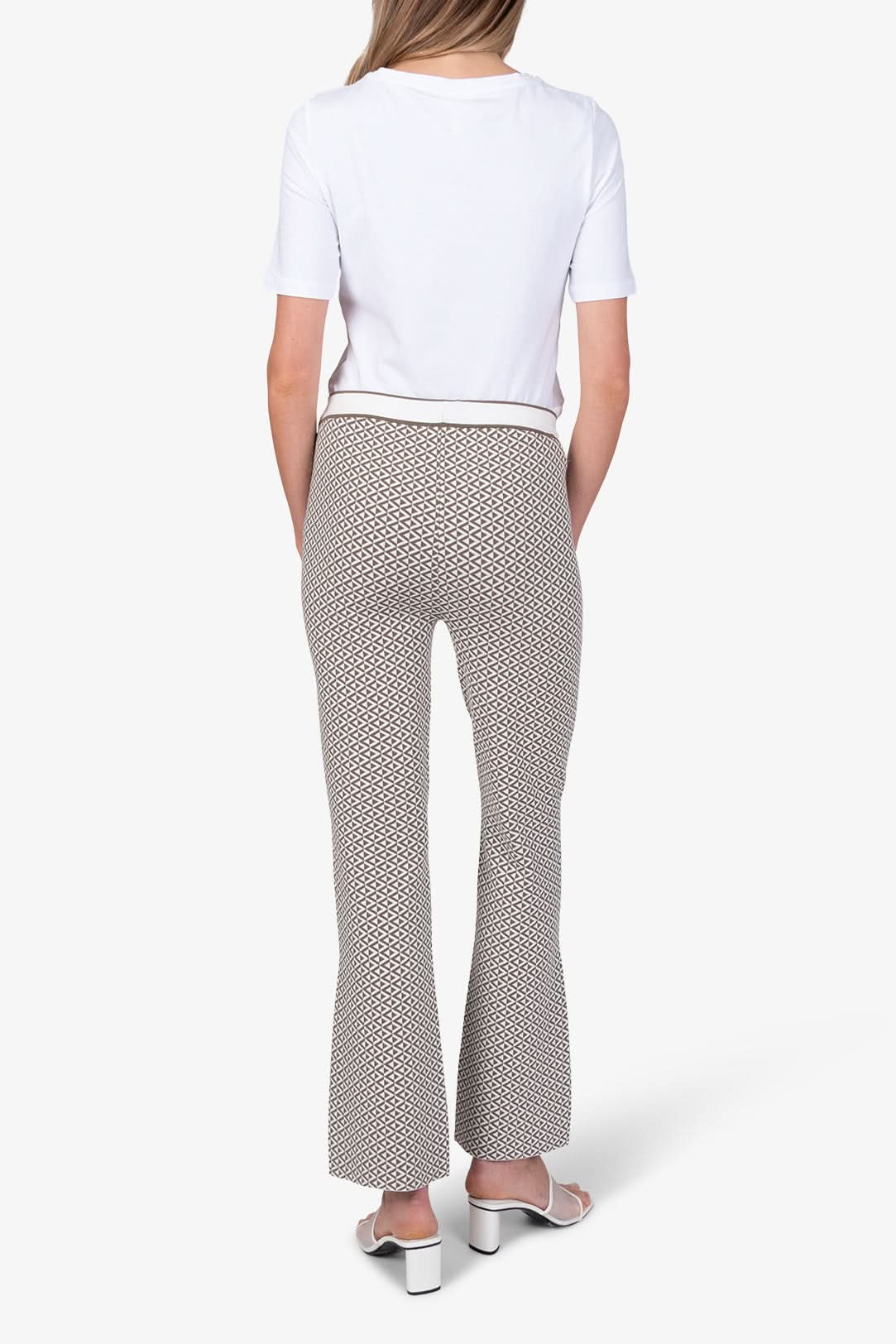 Brown Sol jacquard trousers