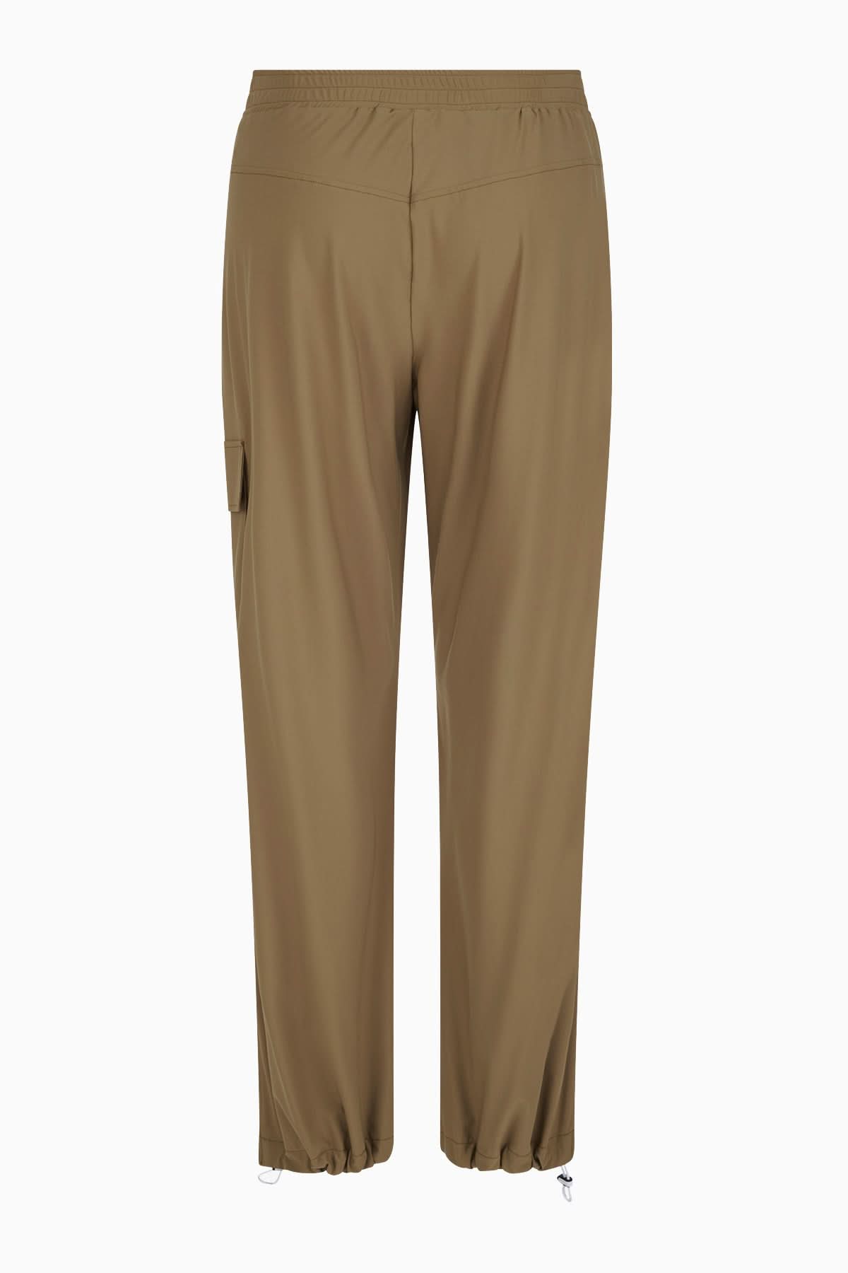 Syra brown jersey cargo trousers