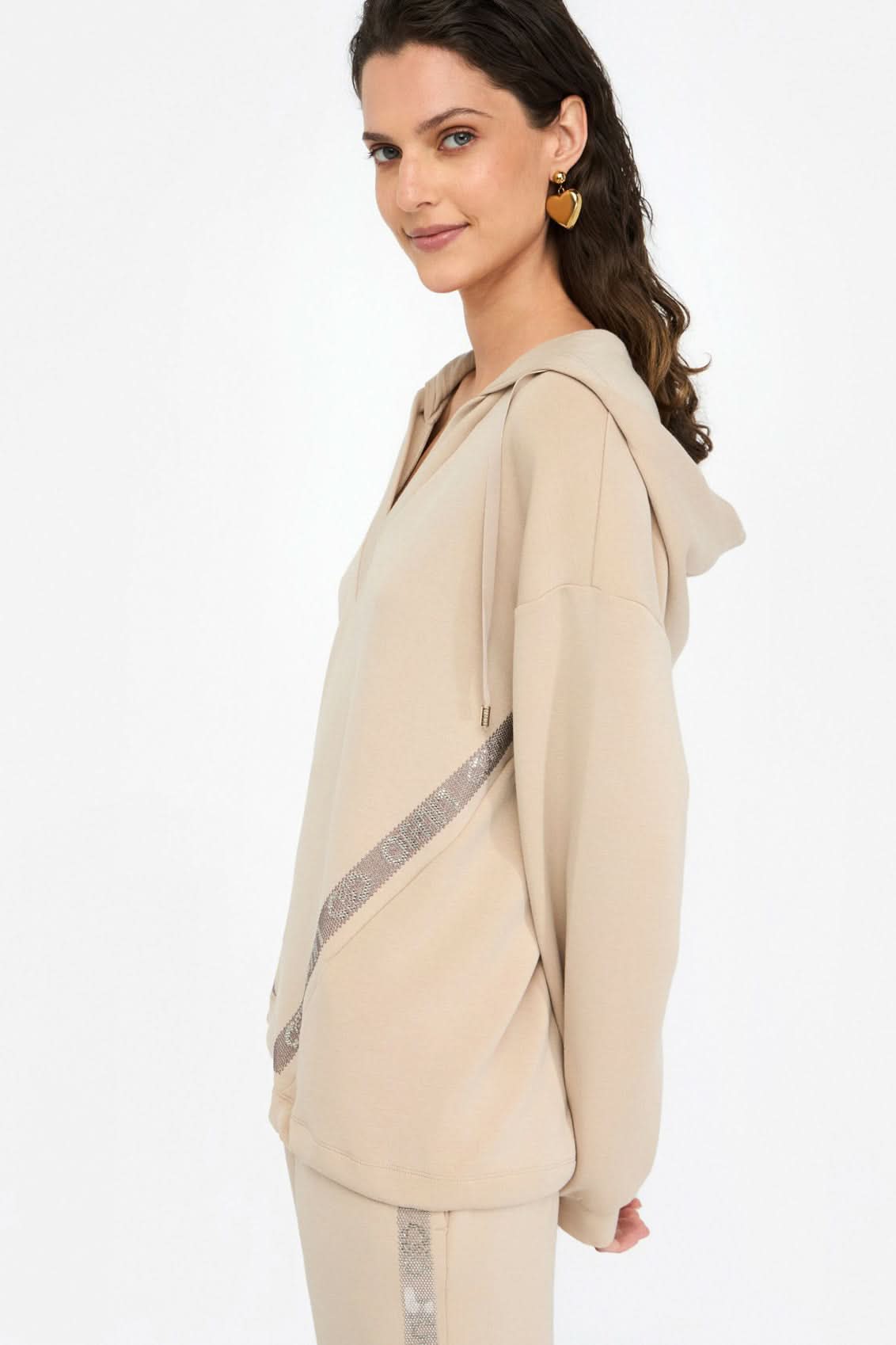 Beige hoodie