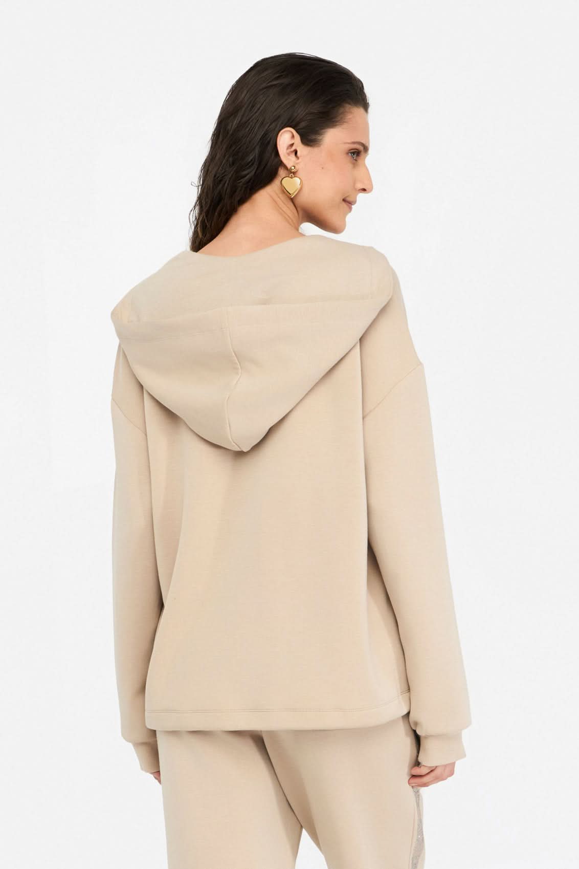 Beige hoodie