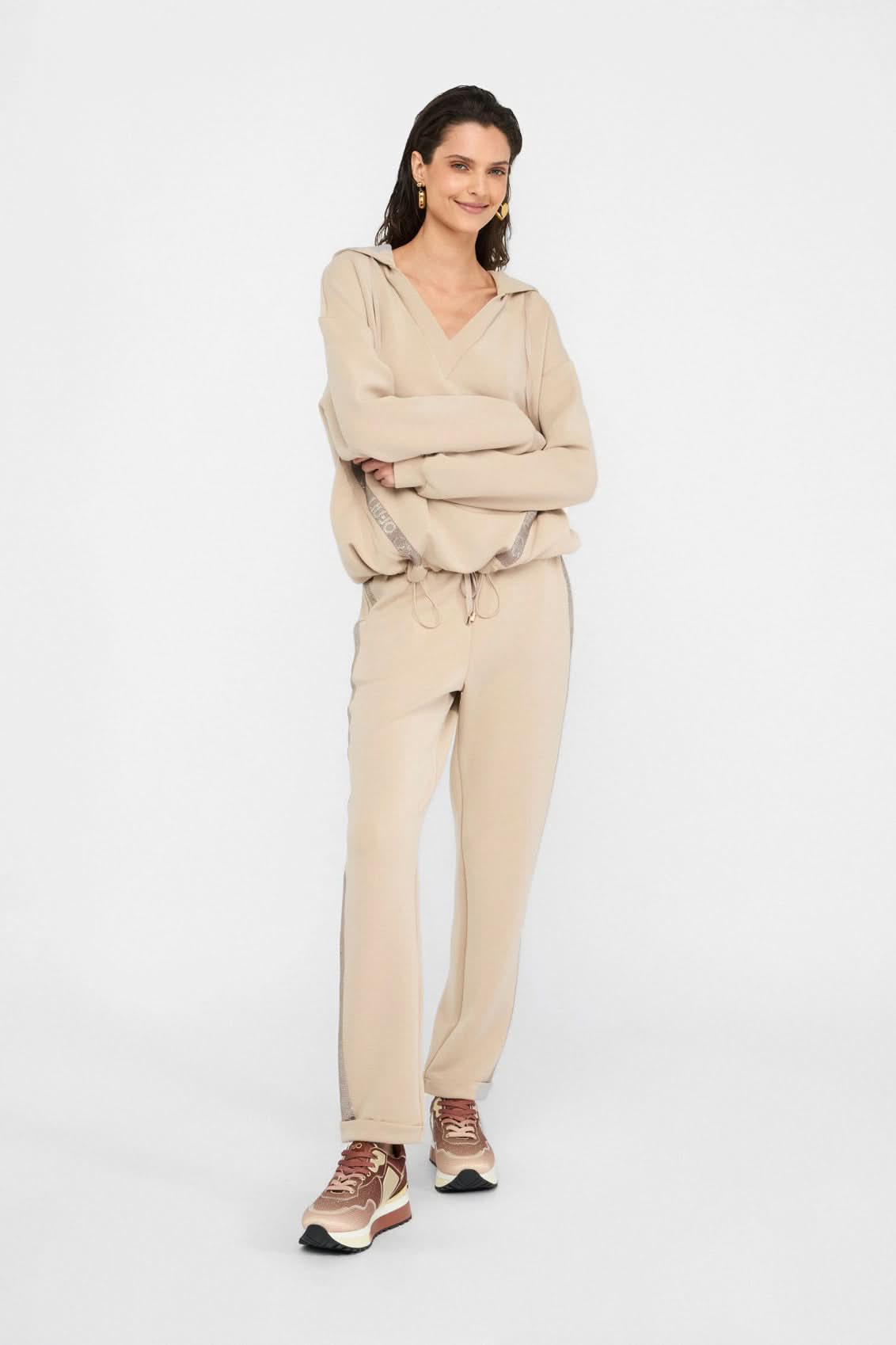 Beige hoodie