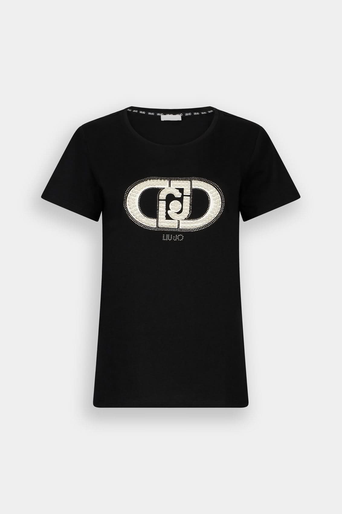 Czarny t-shirt damski