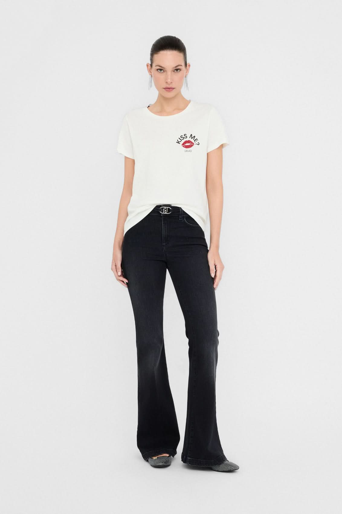 Biały t-shirt damski