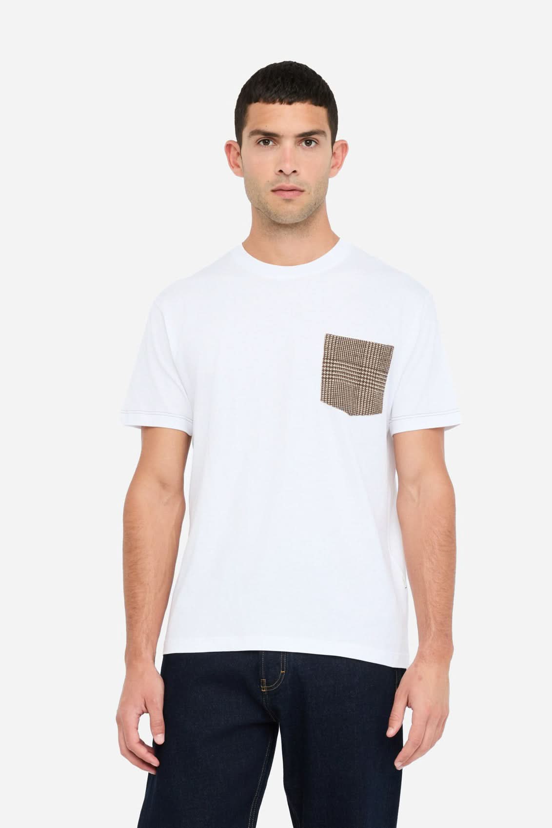 Biały t-shirt męski