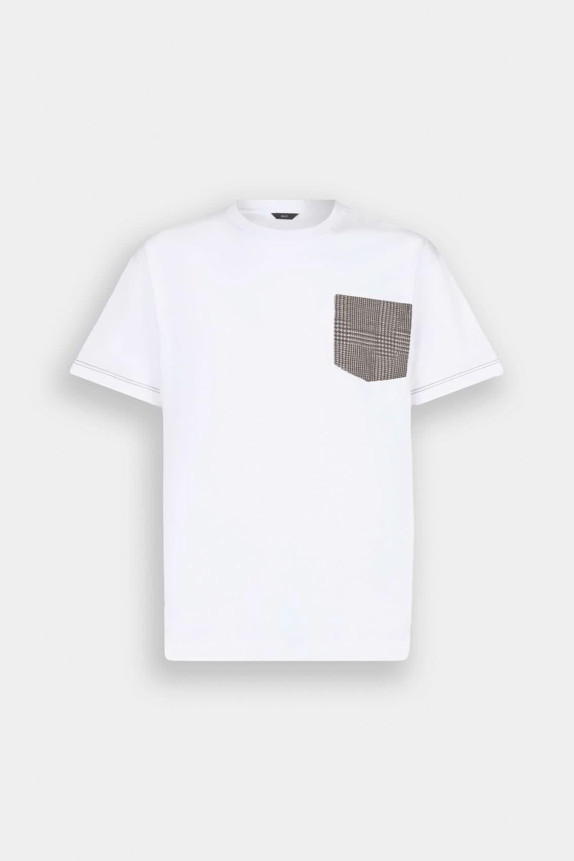 Biały t-shirt męski