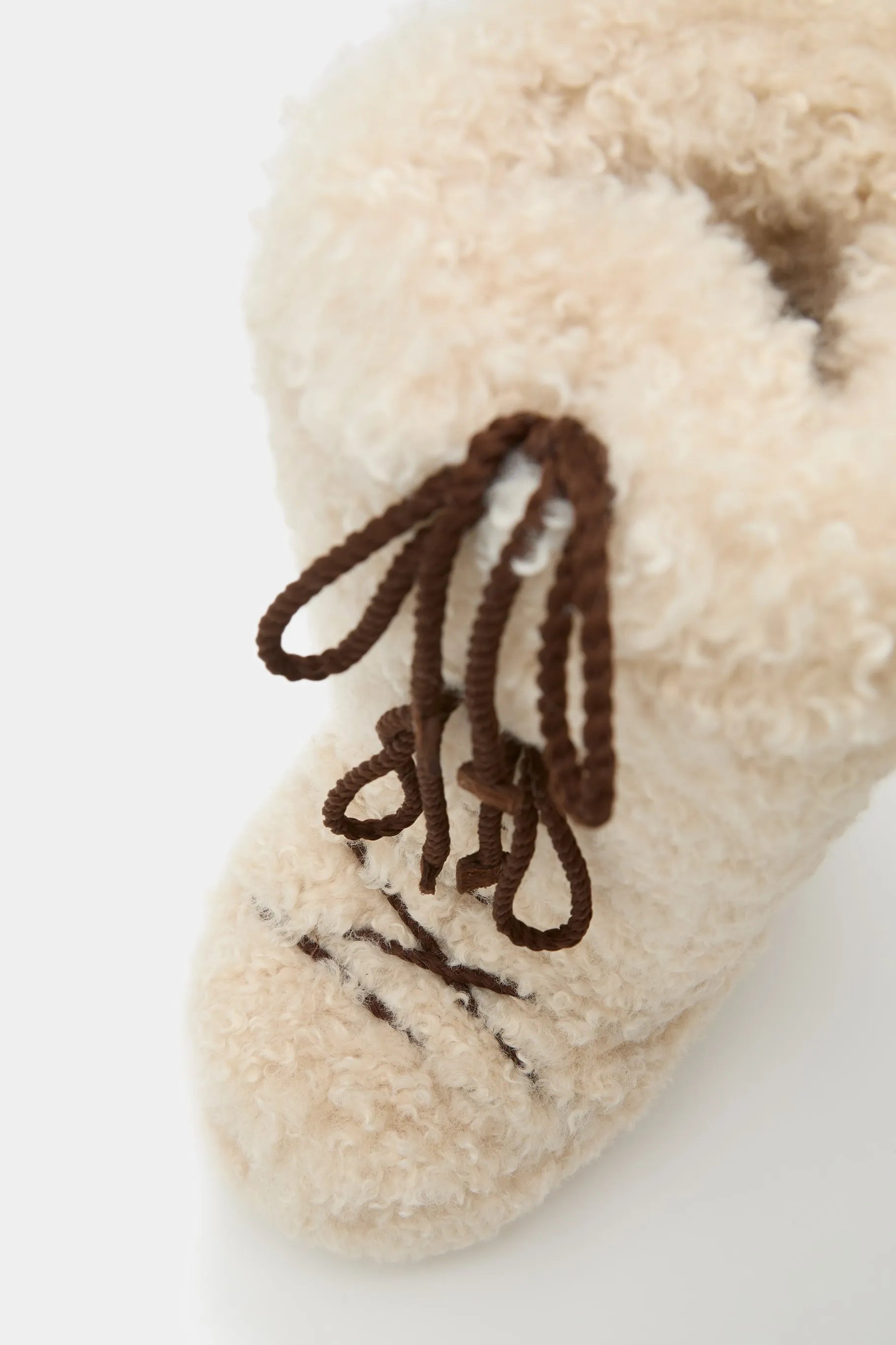 Kremowe śniegowce MB ICON CURLY EXTRA