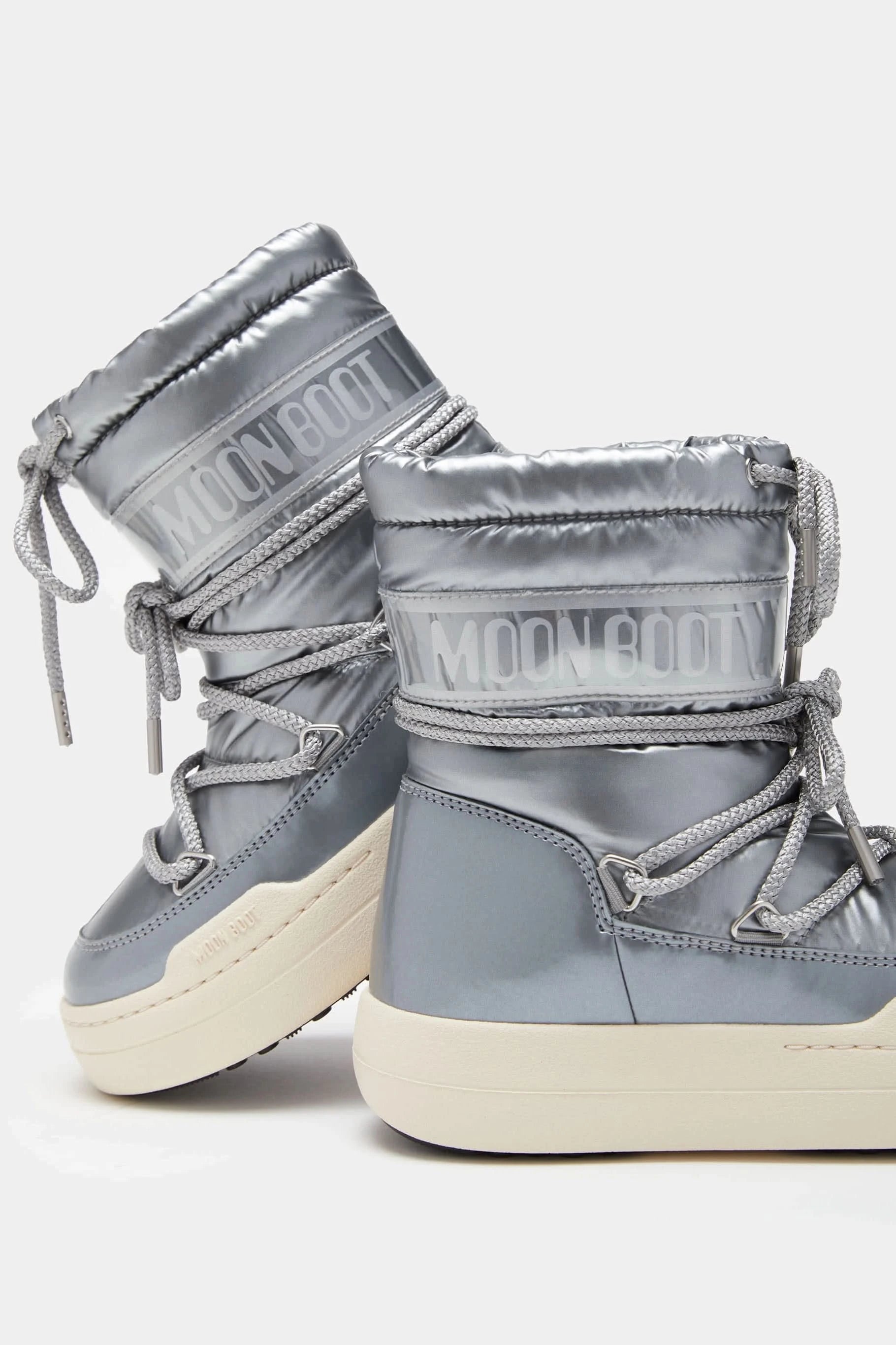 Silver children's winter boots MB JR PARK BOOT