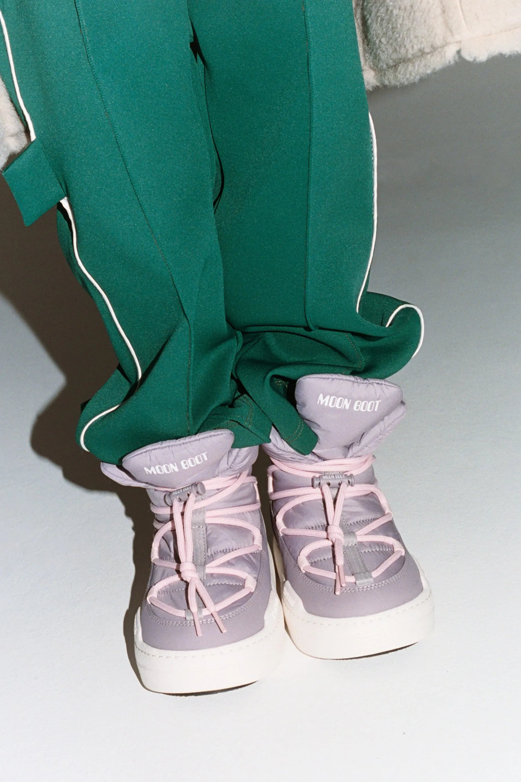 Fioletowe dziecięce buty zimowe MB JR PARK LACE MID