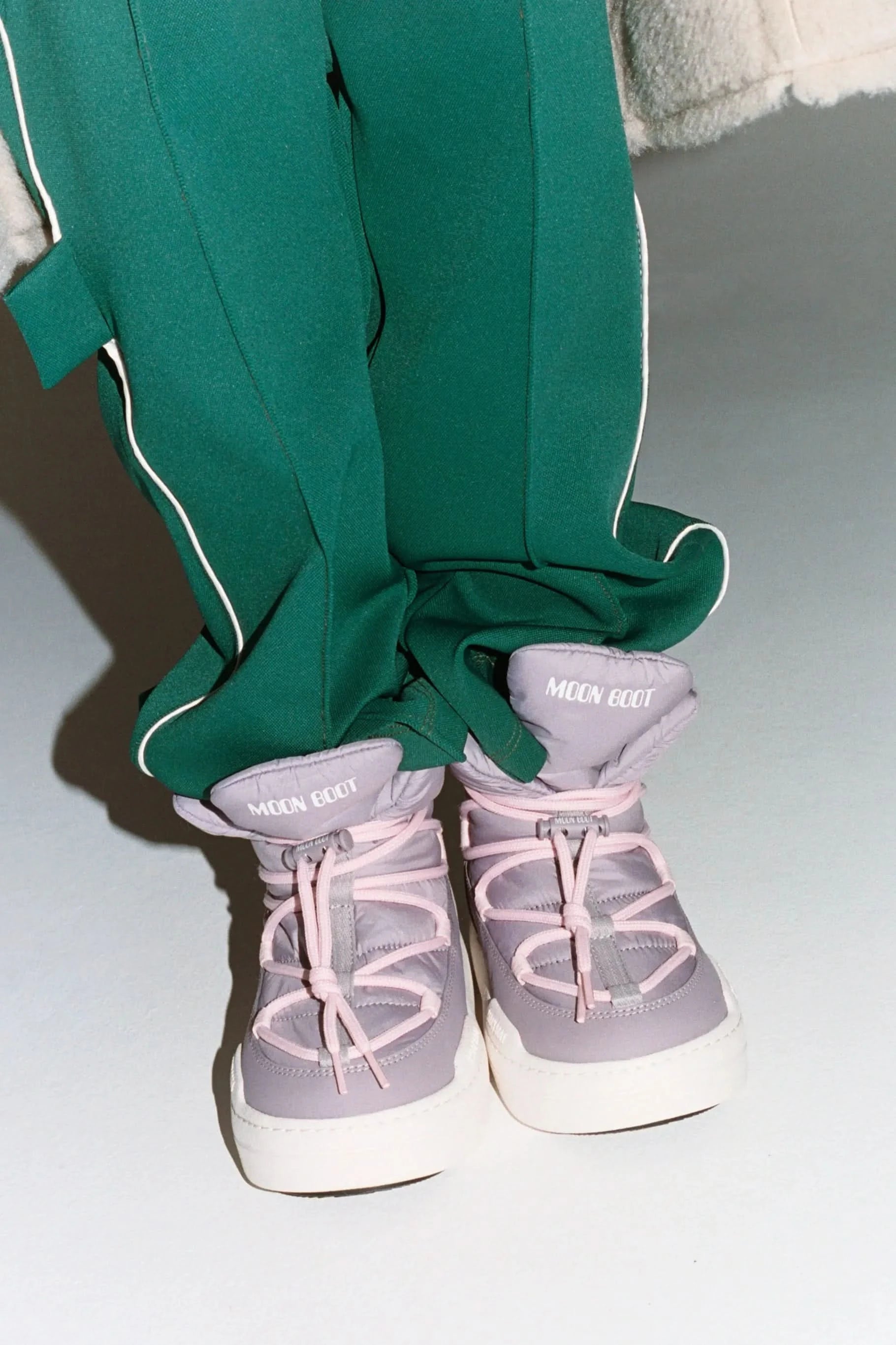 Fioletowe dziecięce buty zimowe MB JR PARK LACE MID