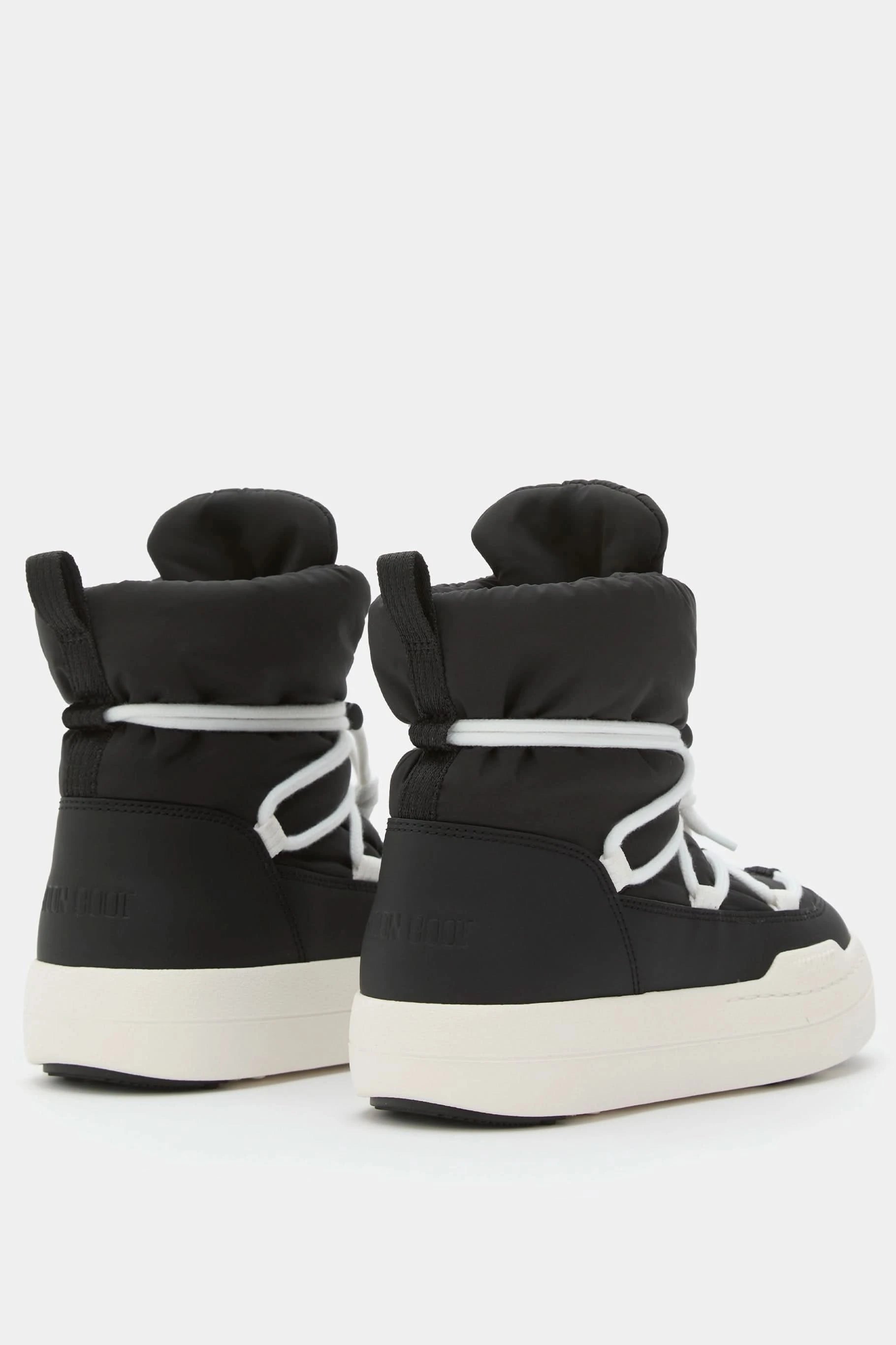 Czarne dziecięce buty zimowe MB JR PARK LACE MID