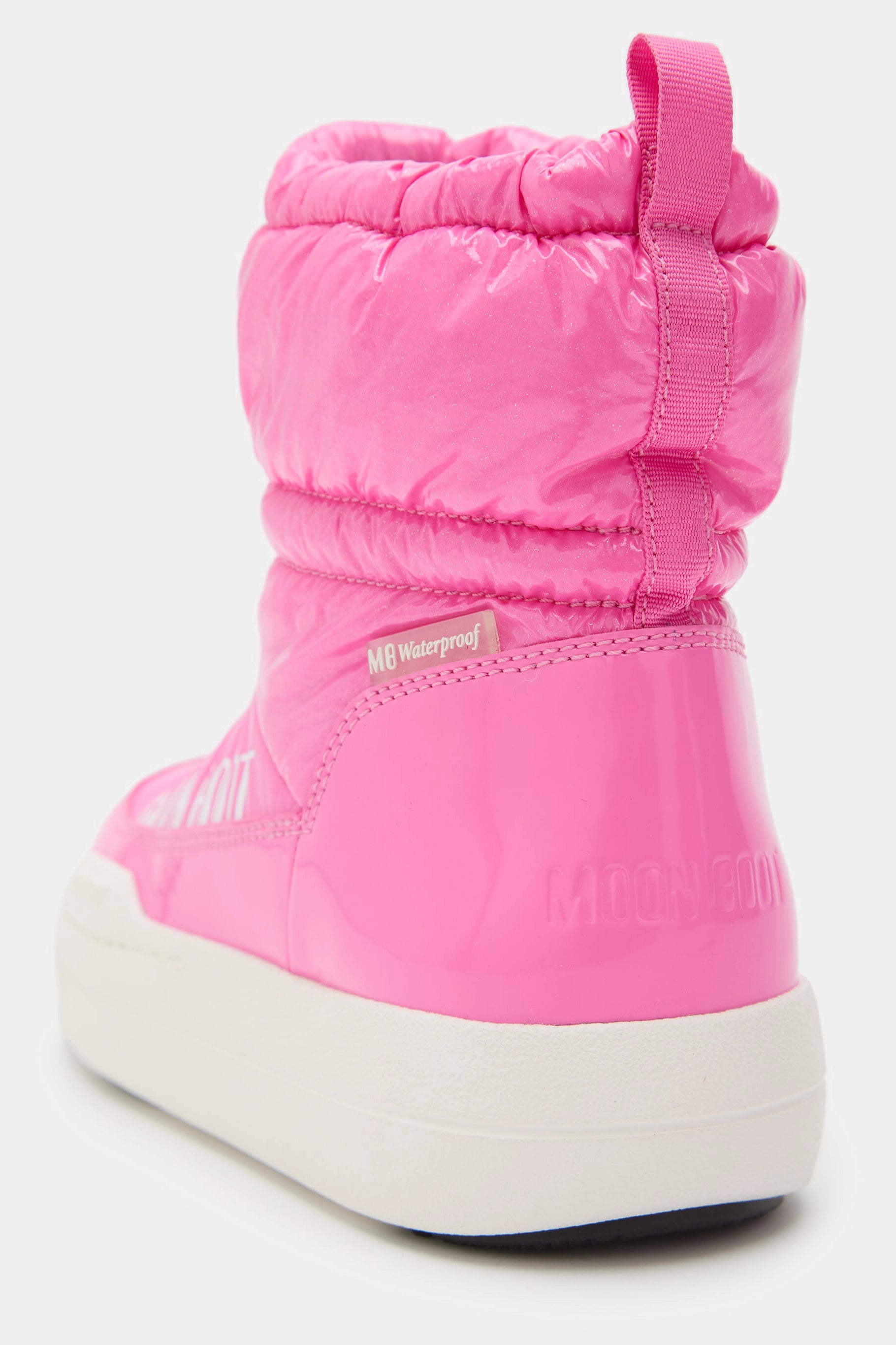 Różowe dziecięce buty zimowe MB JR PARK TUBE MID GLITTER WP