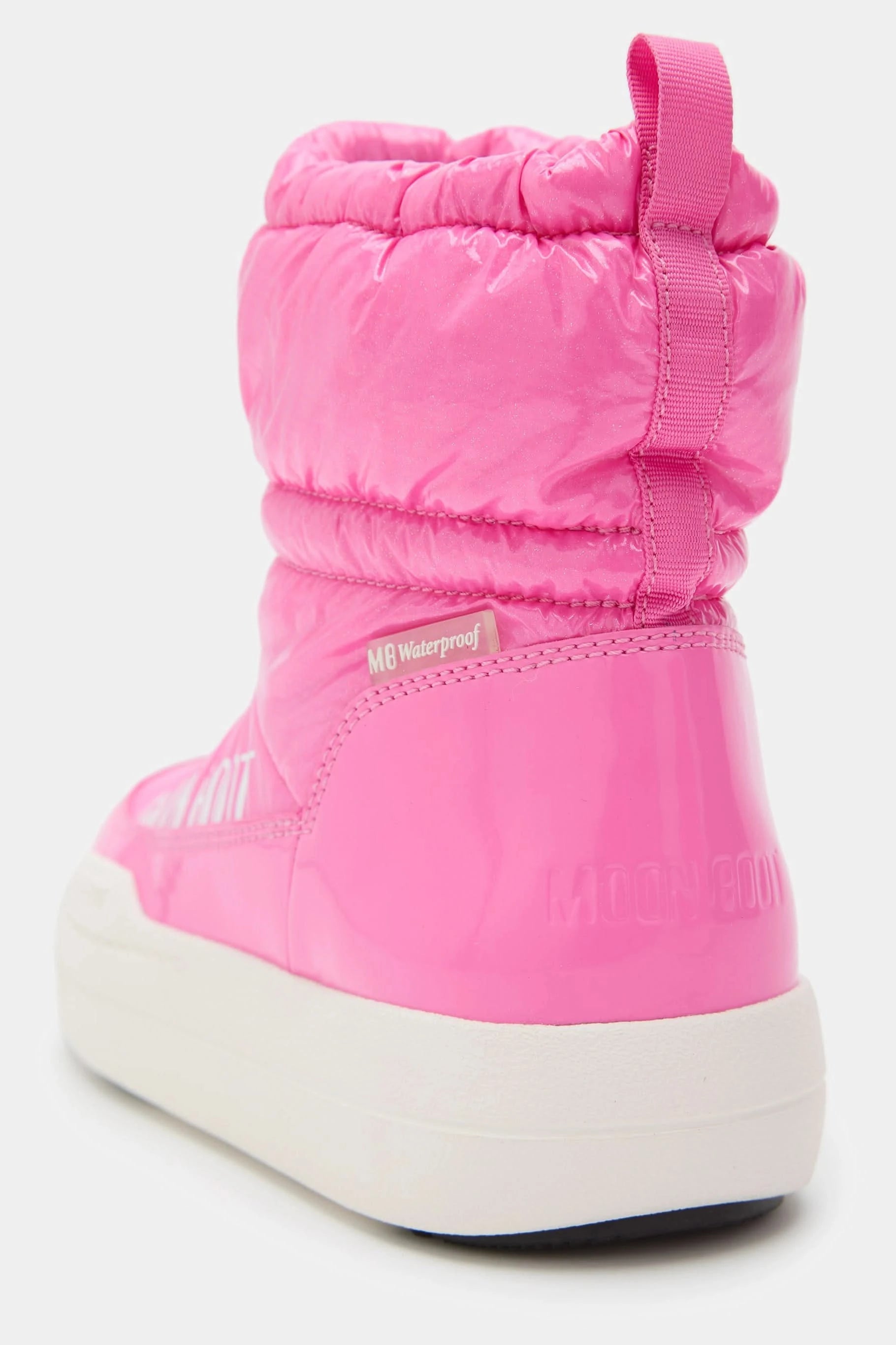 Różowe dziecięce buty zimowe MB JR PARK TUBE MID GLITTER WP