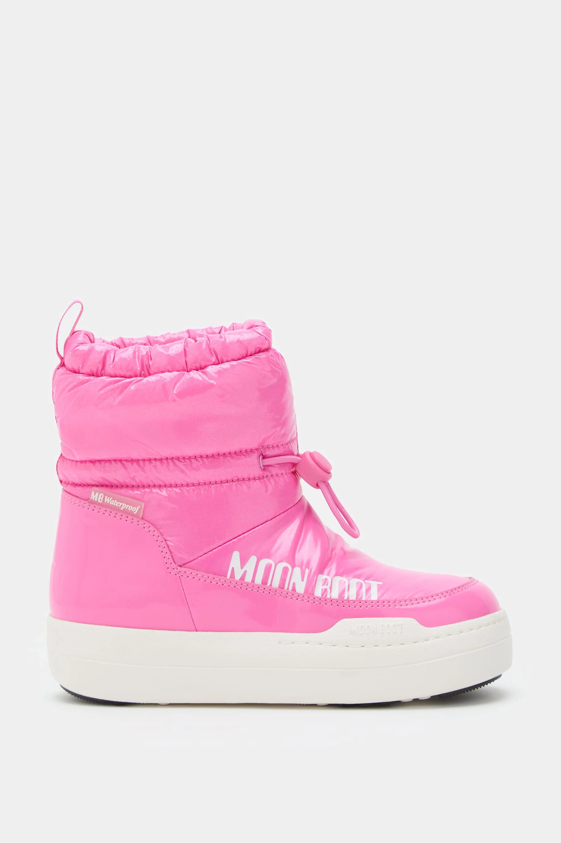 Różowe dziecięce buty zimowe MB JR PARK TUBE MID GLITTER WP