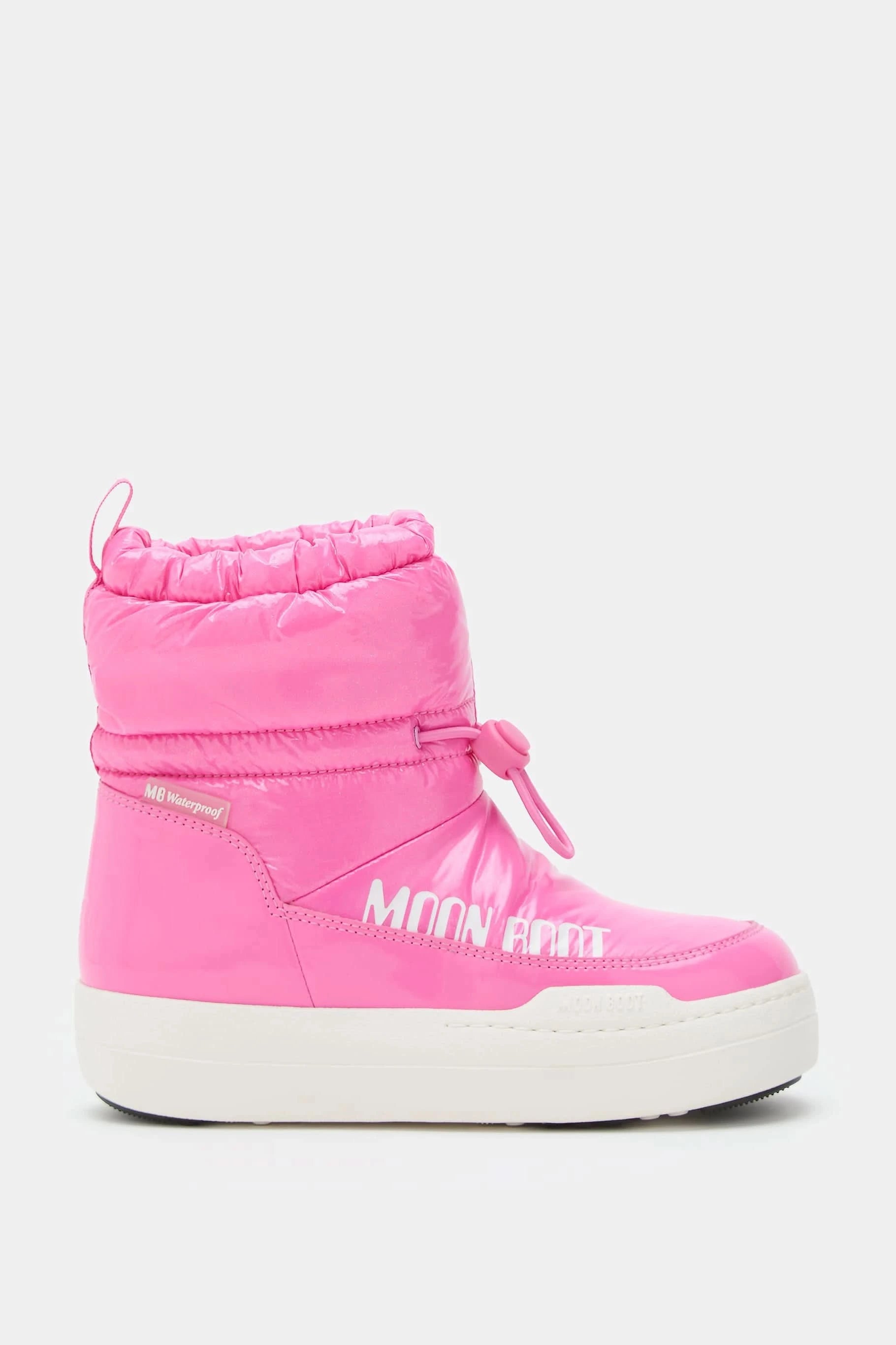 Pink children's winter boots MB JR PARK TUBE MID GLITTER WP