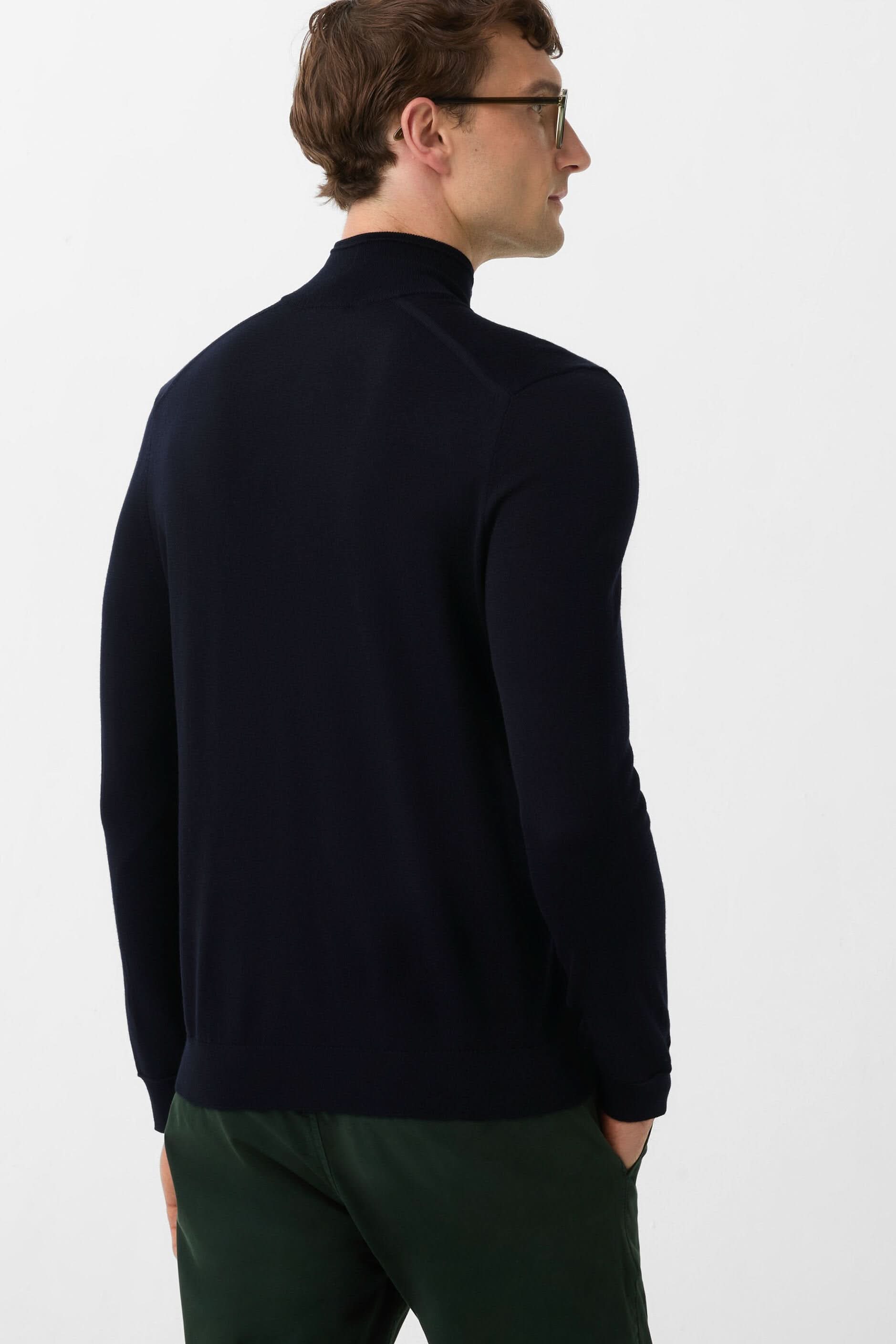 OURI wool turtleneck with 1/2 zipper