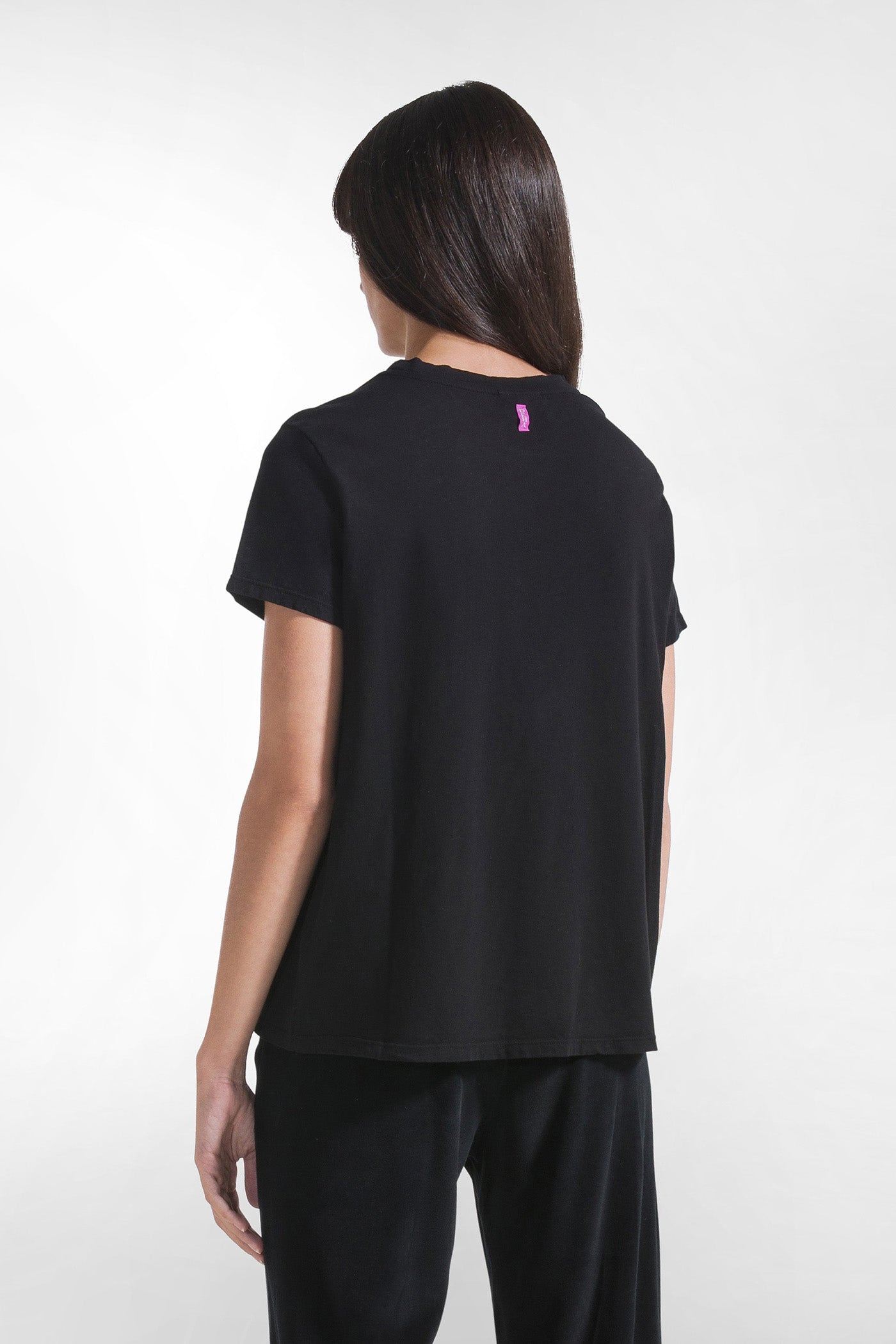 Czarny t-shirt damski