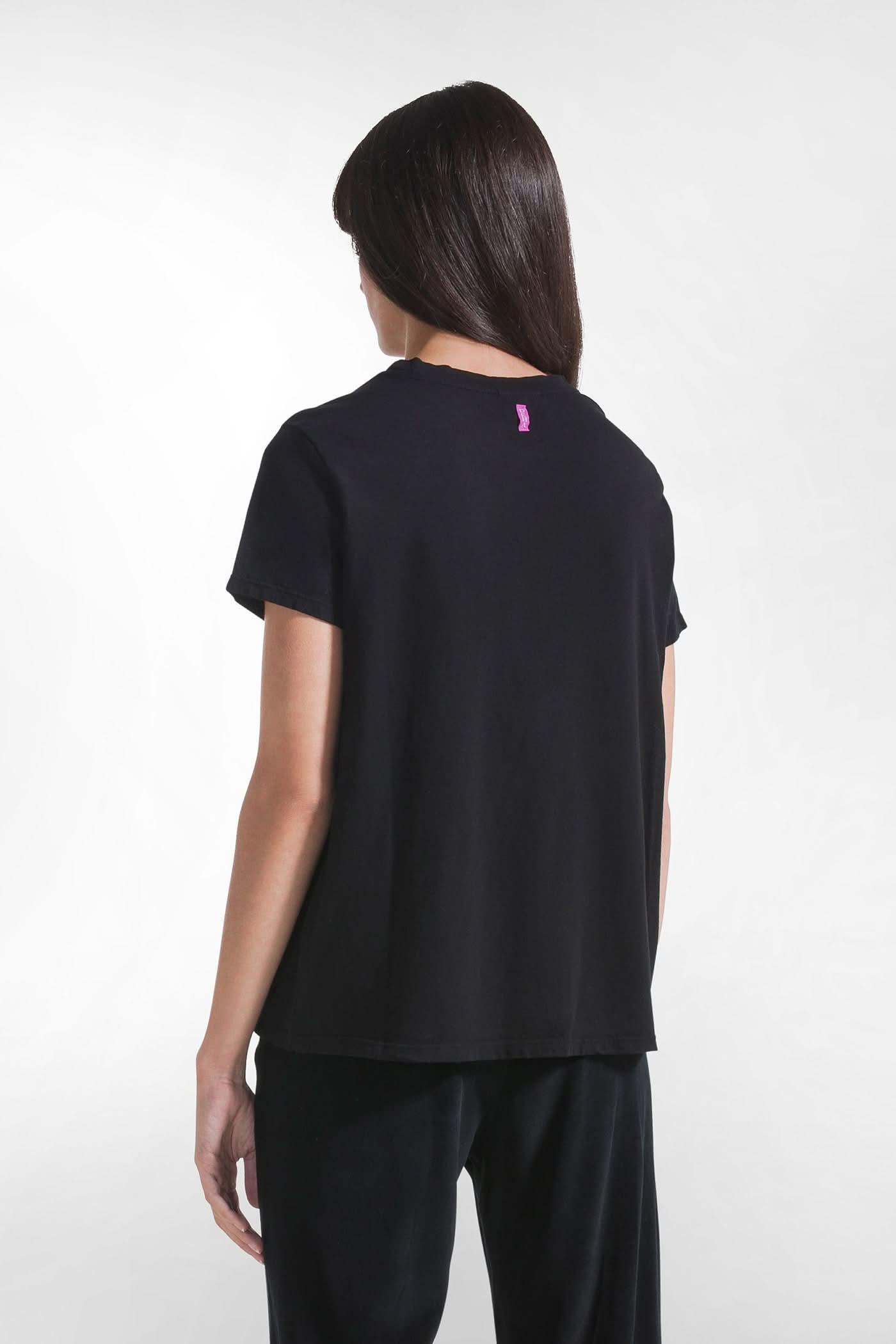 Czarny t-shirt damski