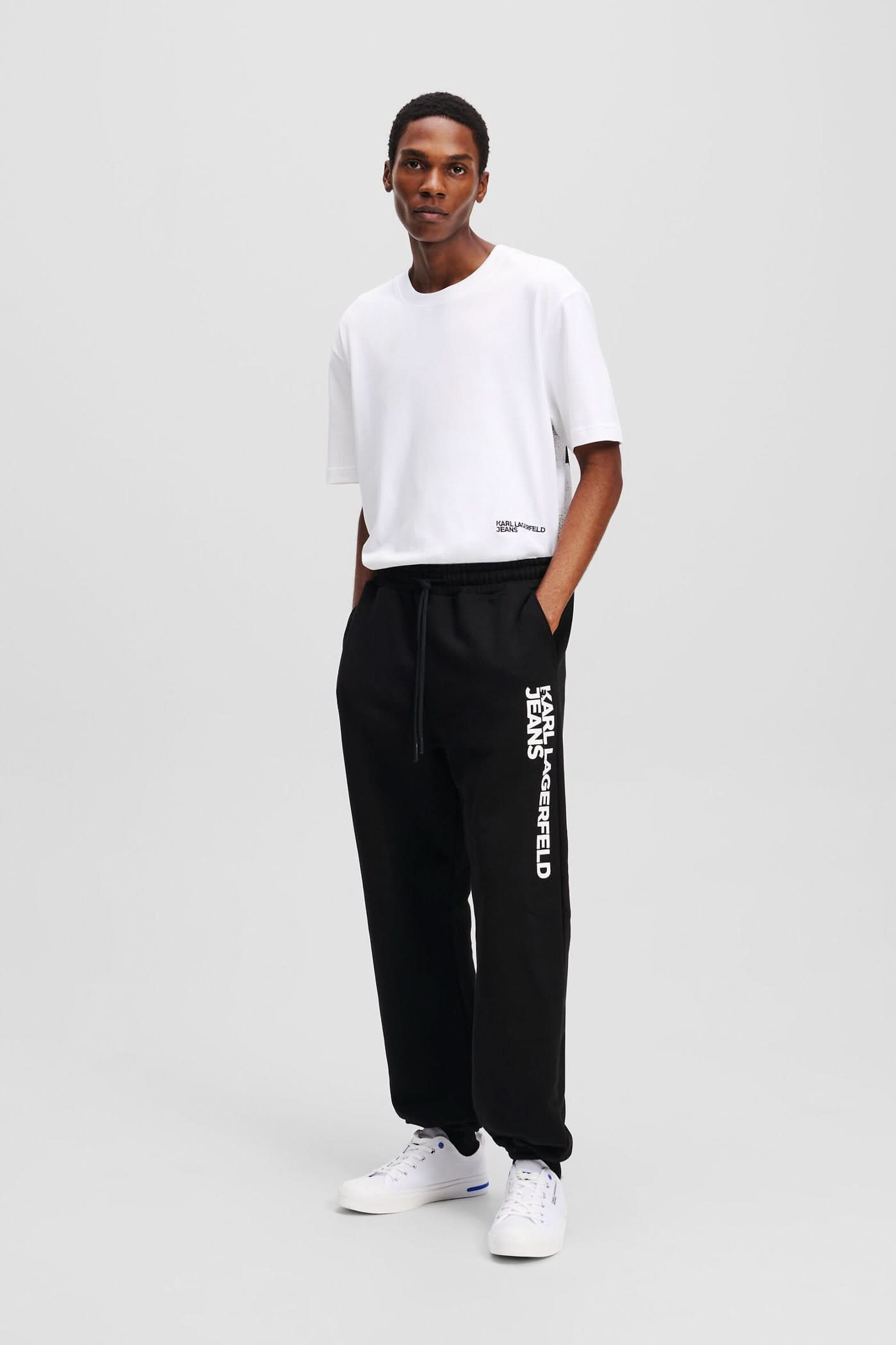 Men's Klj Text Logo Slim Sweatpant