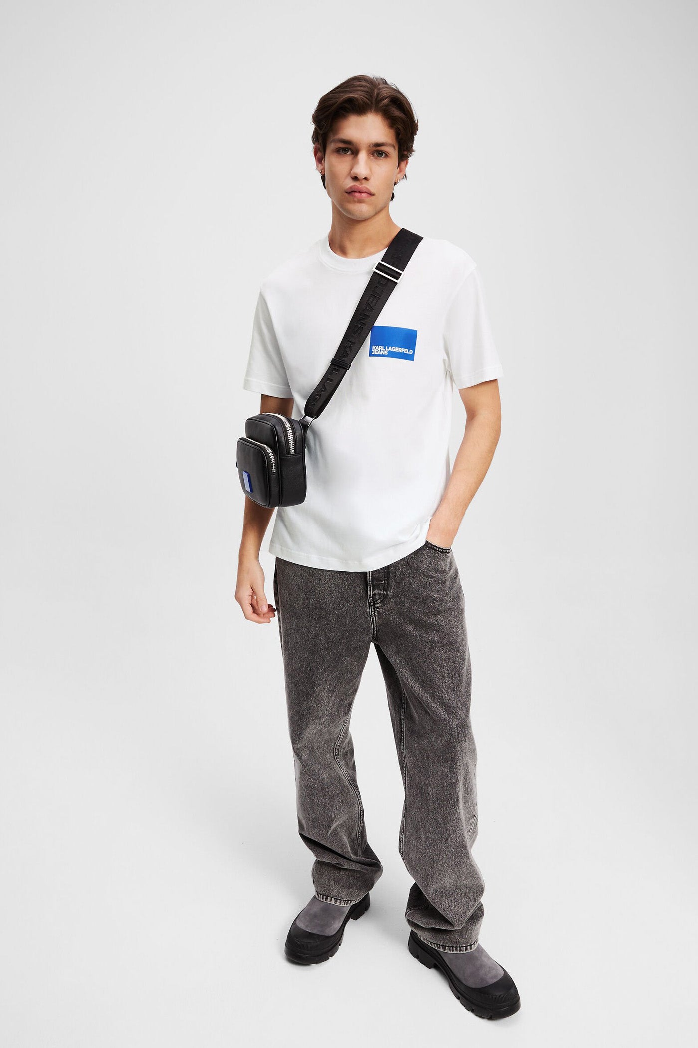 T-shirt męski Klj Reg Ss Box Logo Tee