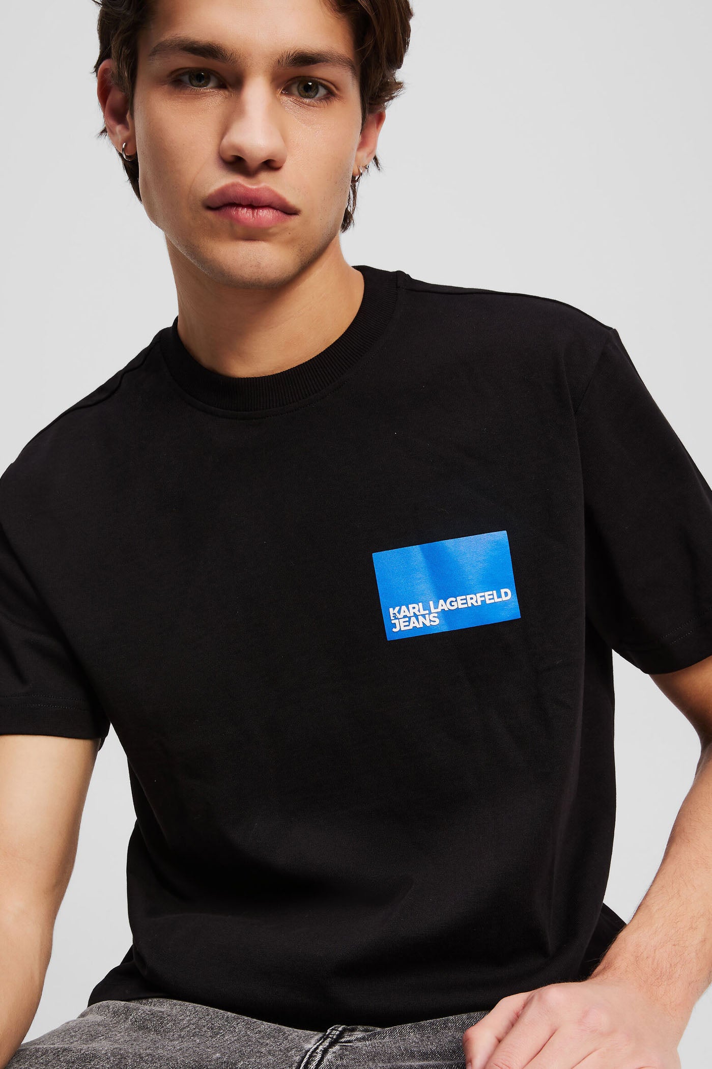 T-shirt męski Klj Reg Ss Box Logo Tee