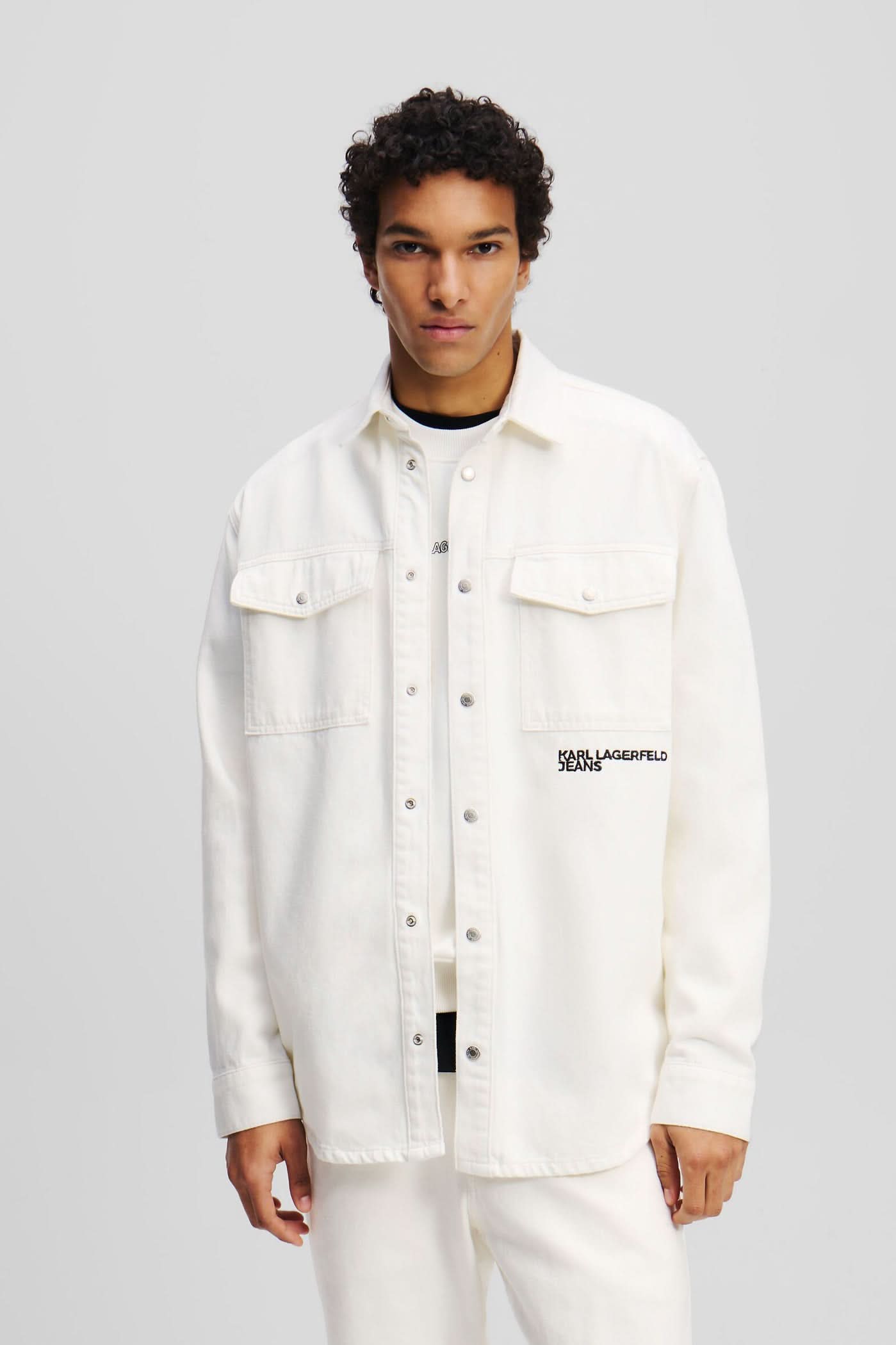 Koszula męska Klj Karl Denim Overshirt