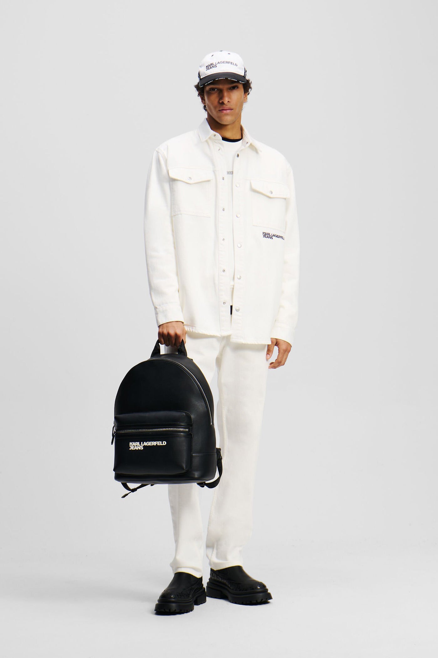 Koszula męska Klj Karl Denim Overshirt