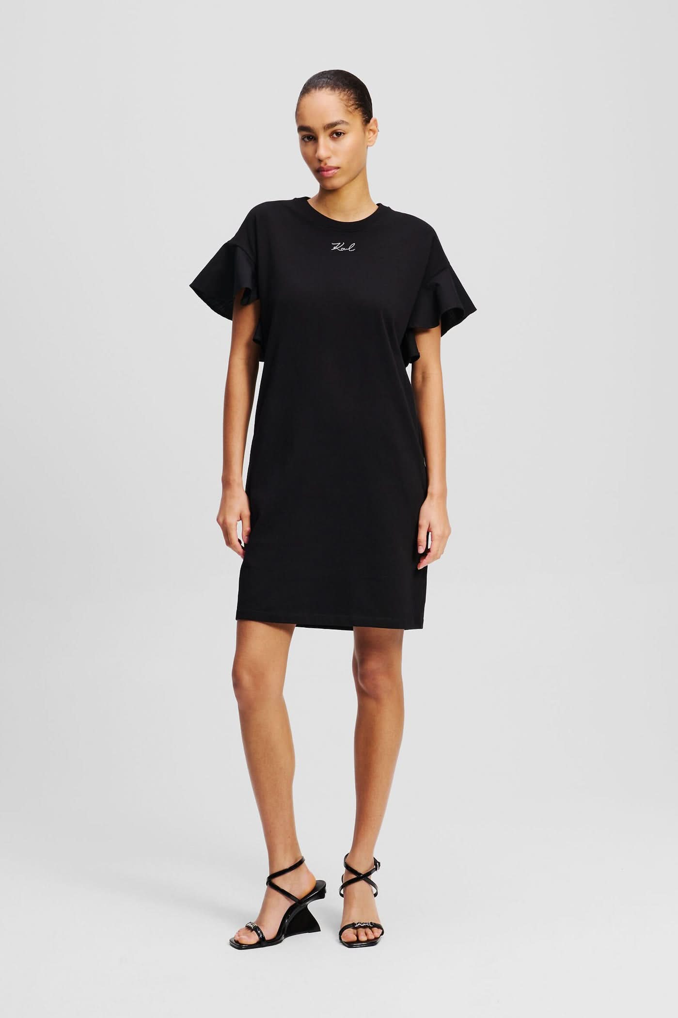 Women's Fabric Mix T-Shirt Dress
