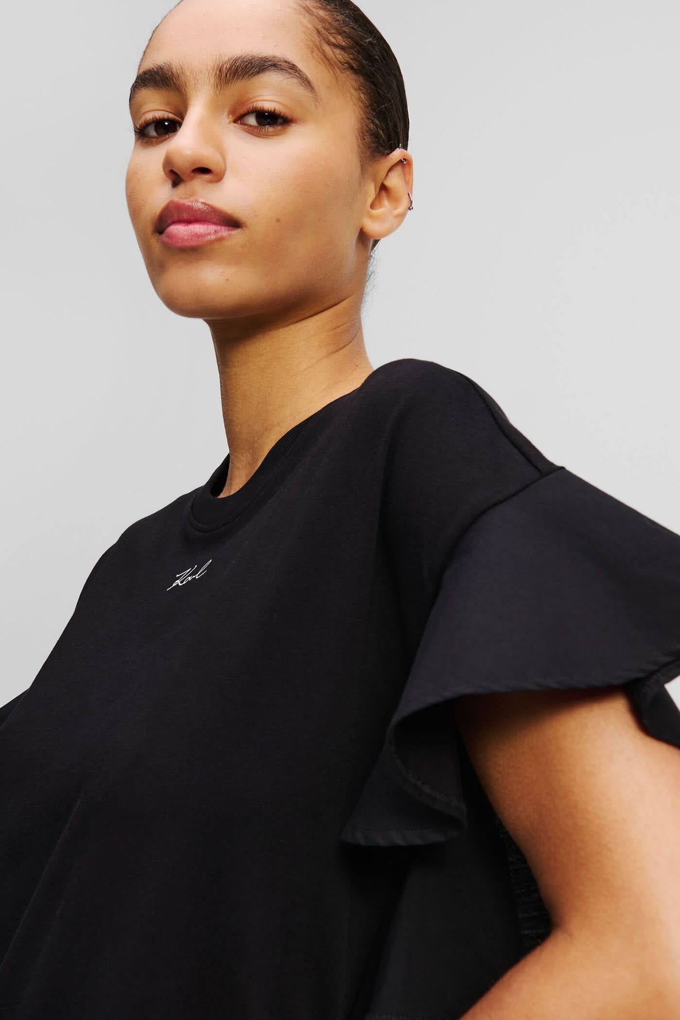 Women's Fabric Mix T-Shirt Dress