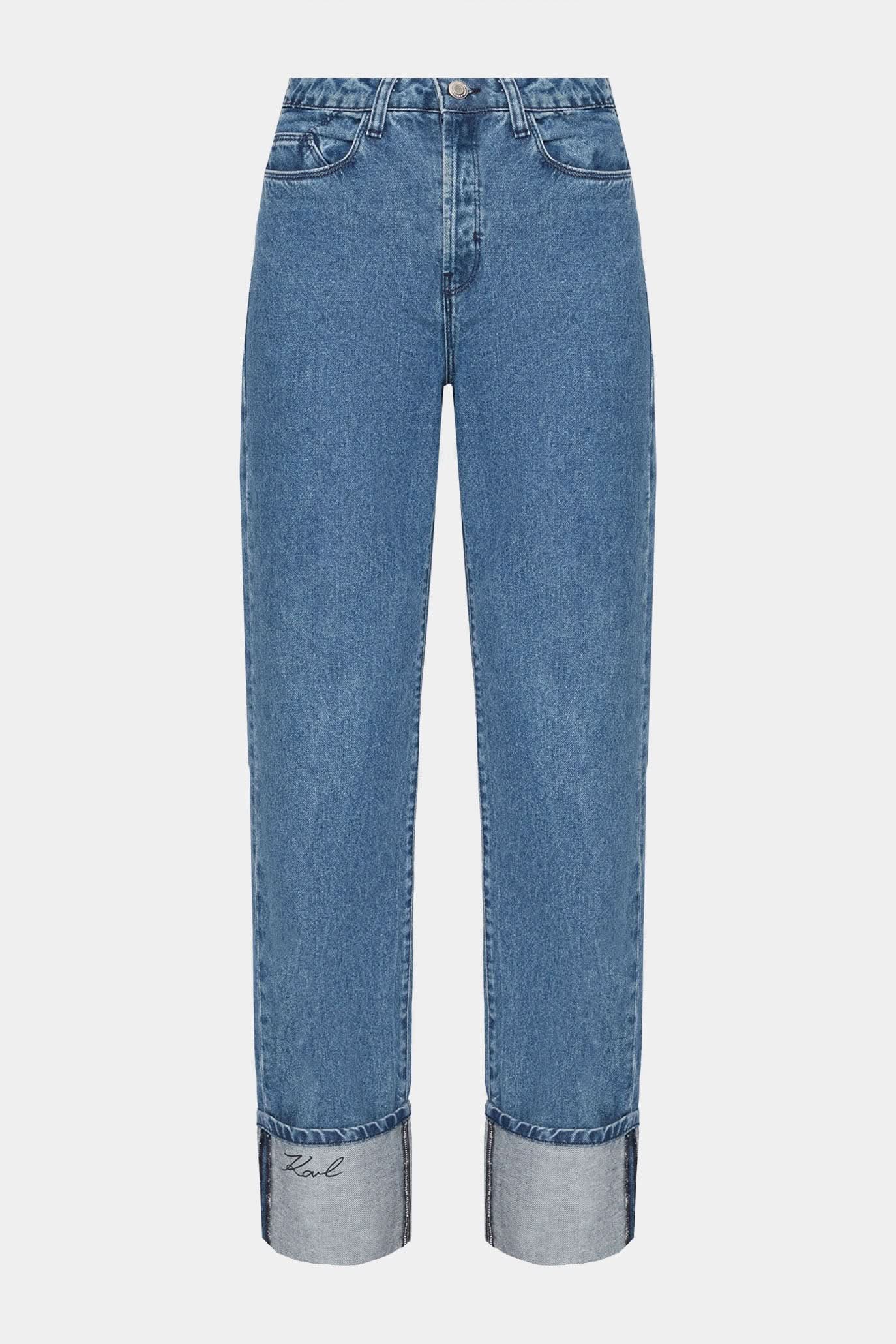 Jeansy damskie Cuffed Straight