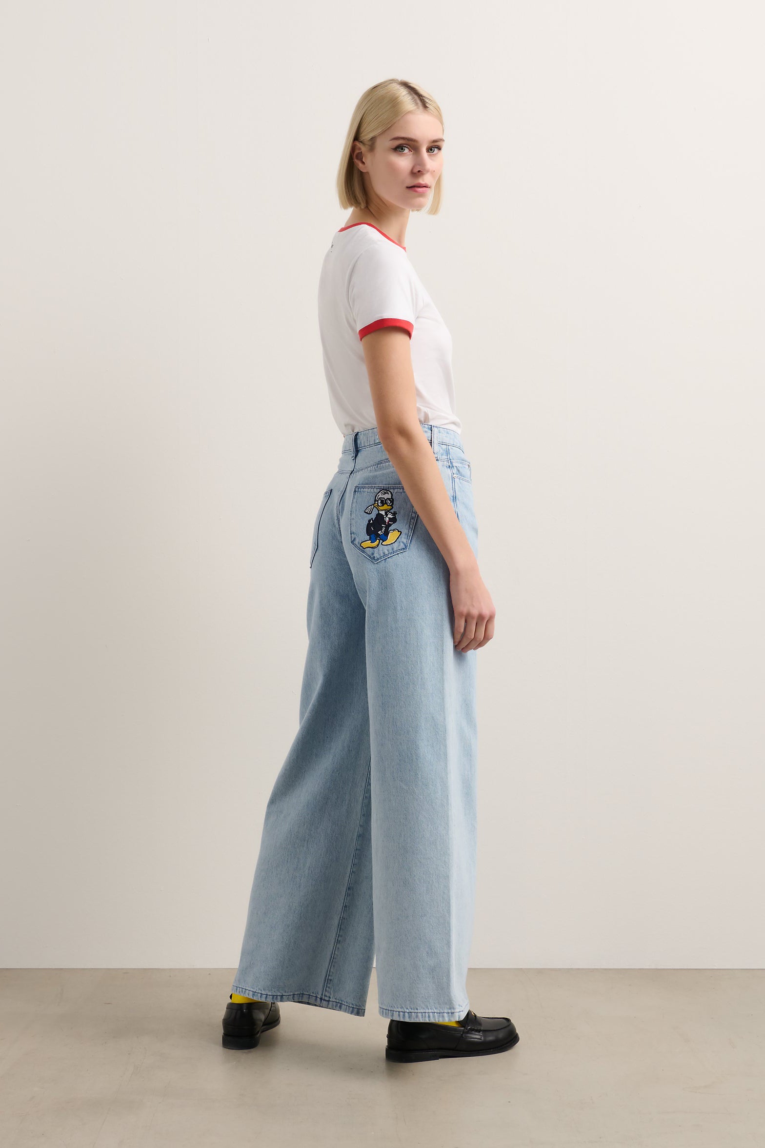 Jeansy z szerokimi nogawkami Disney x KL