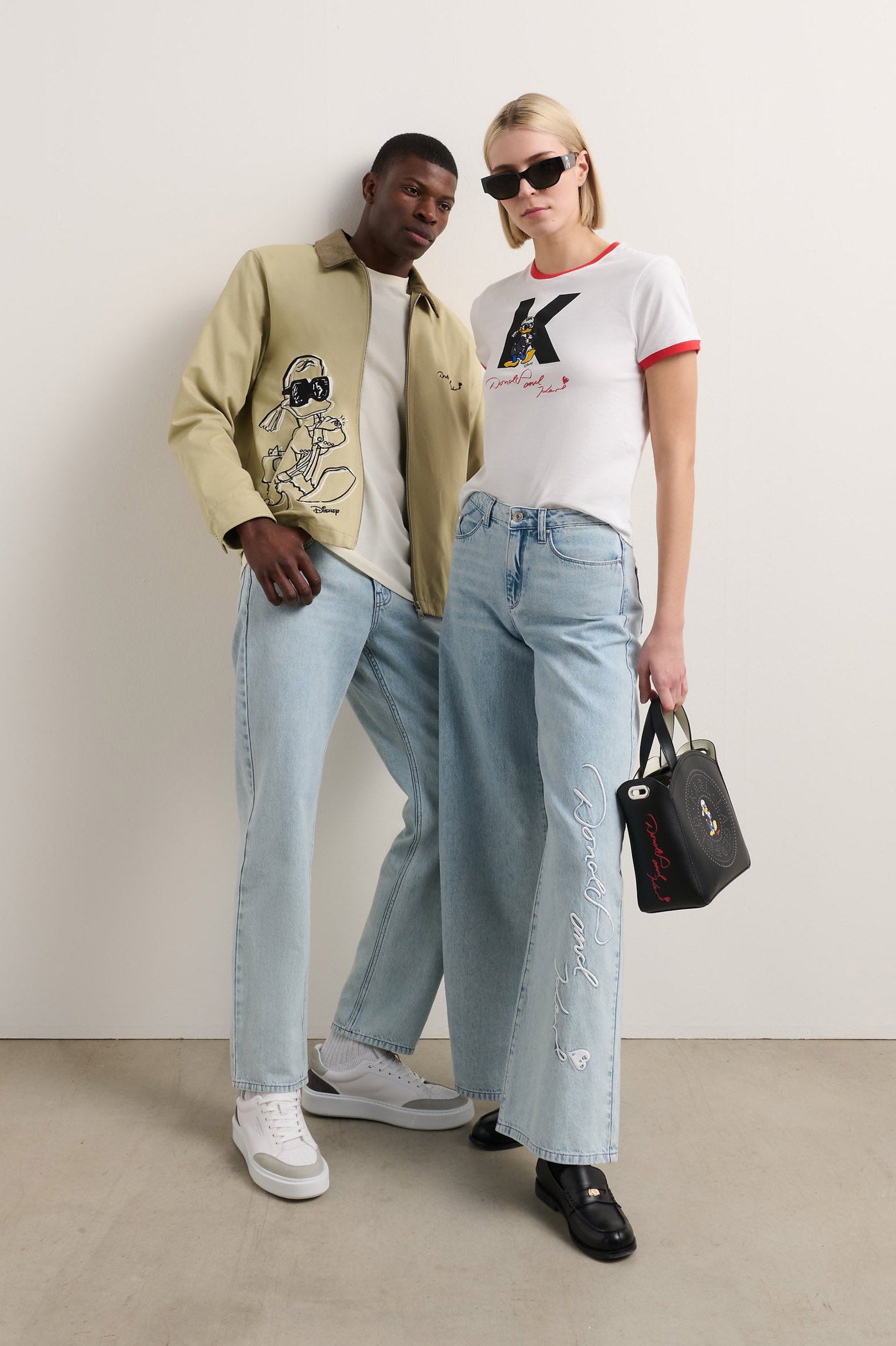 Jeansy z szerokimi nogawkami Disney x KL