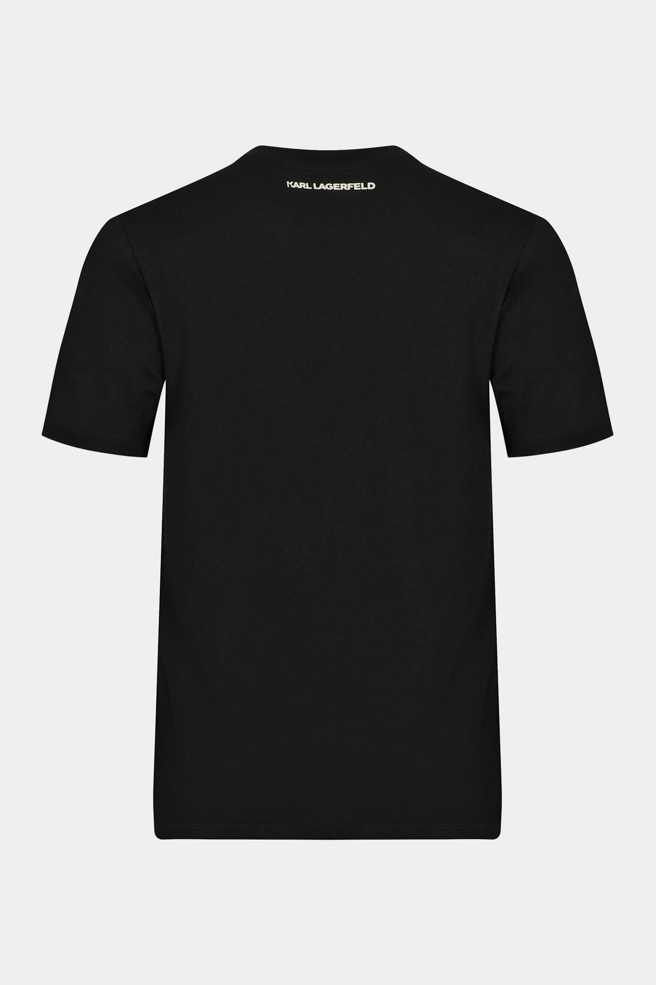 Czarny t-shirt damski Orchid Logo