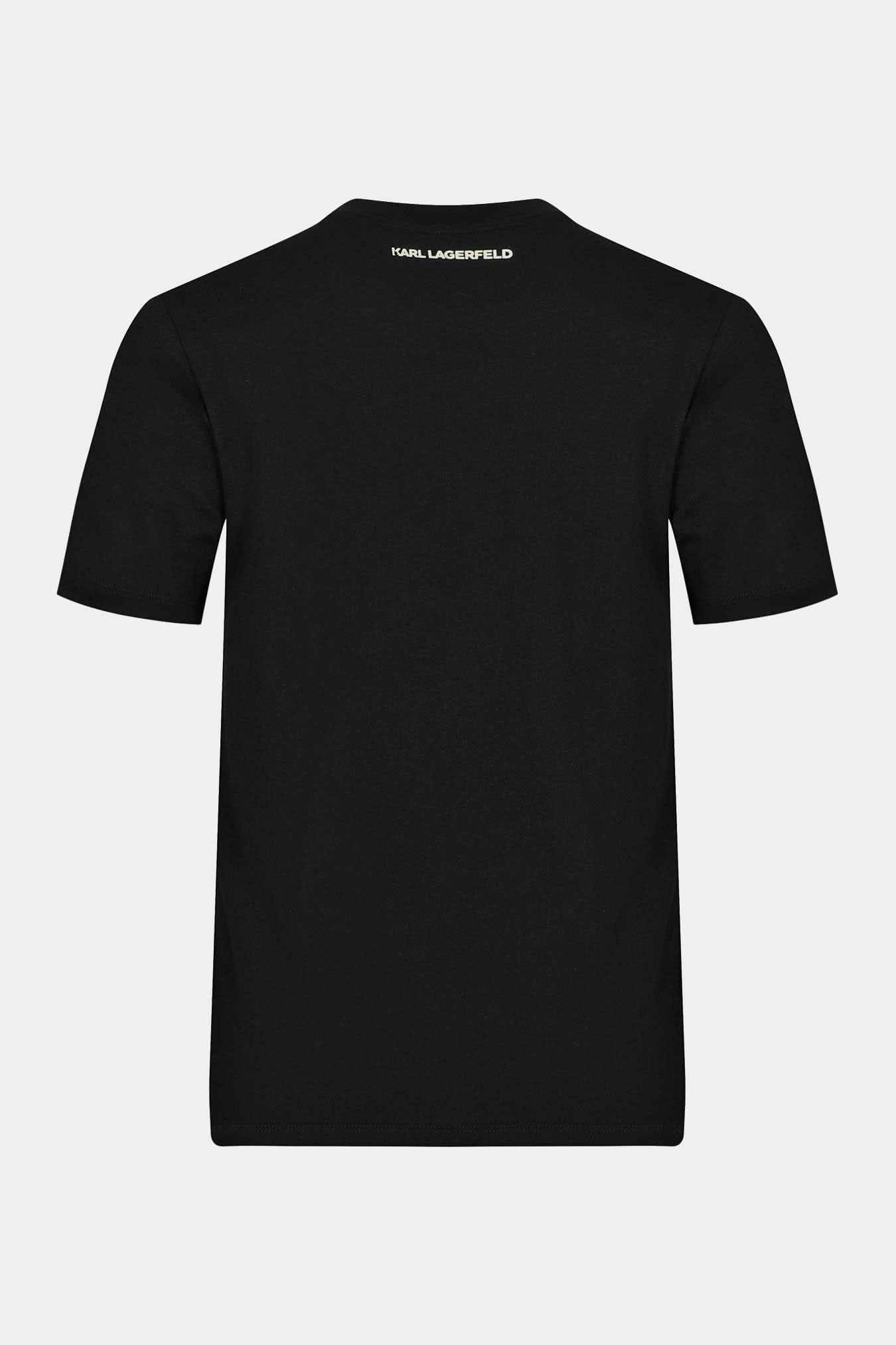 Czarny t-shirt damski Orchid Logo