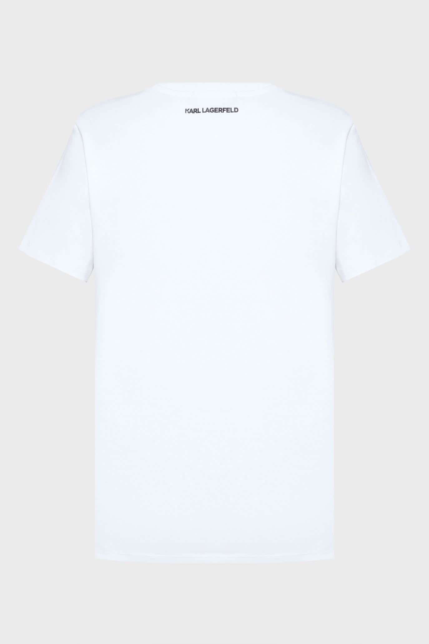 Biały t-shirt damski Ikon Karl & Choupetteikon