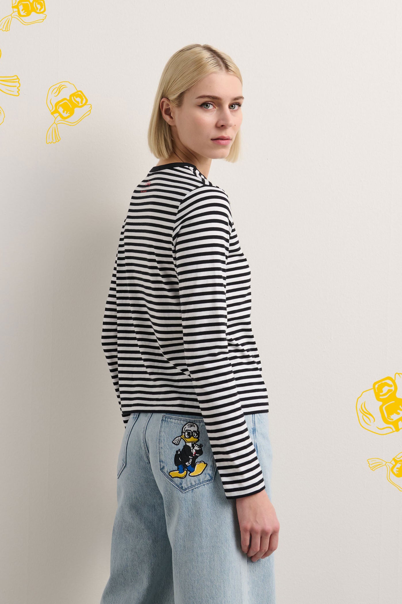 Longsleeve w paski Disney x KL