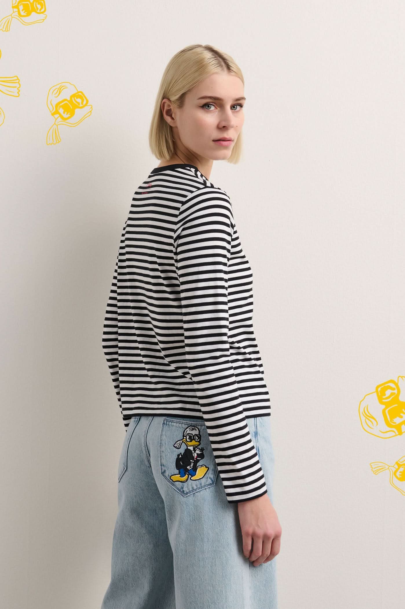 Longsleeve w paski Disney x KL