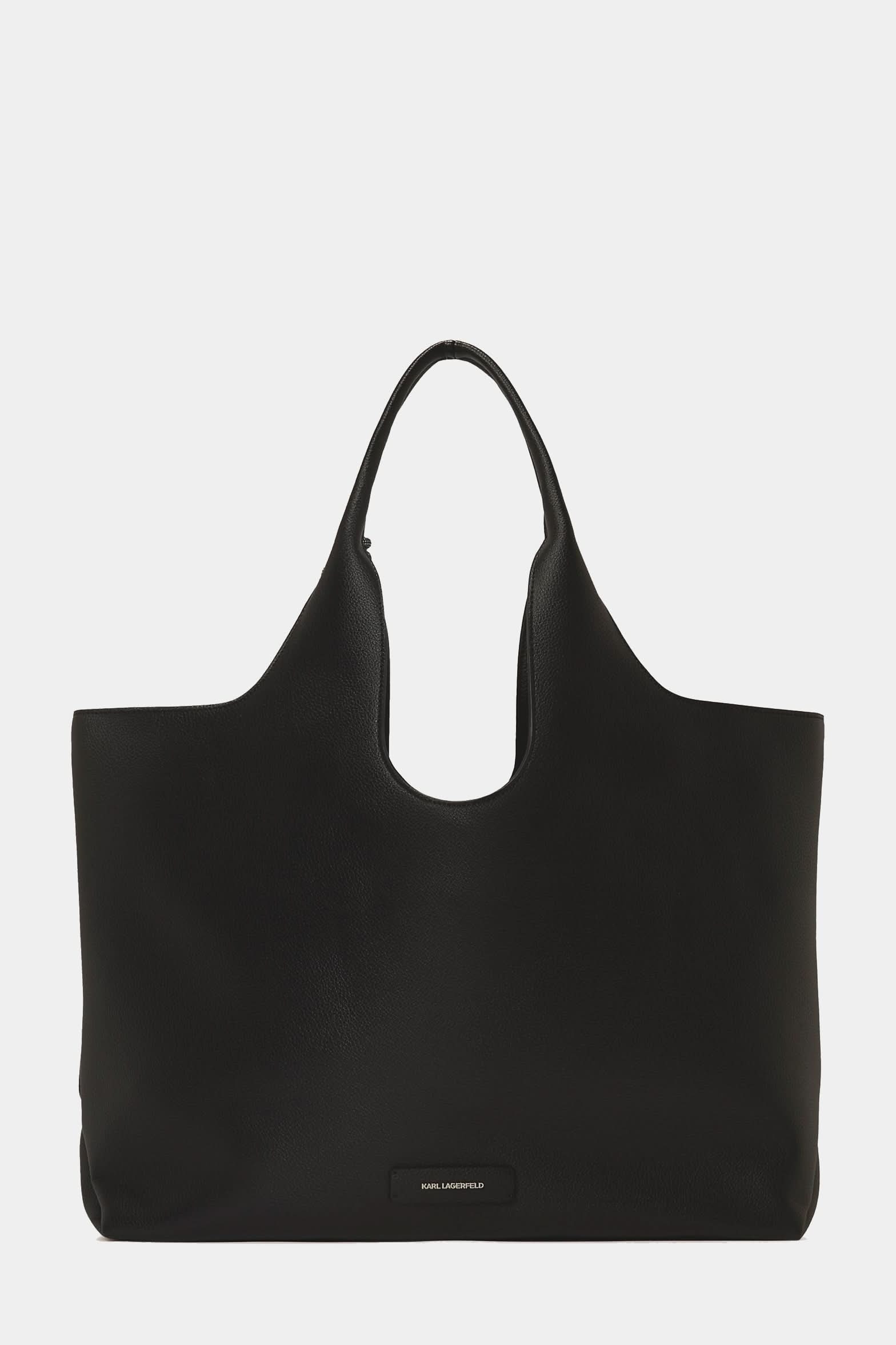 Czarna torba Ikon Grainy Soft L